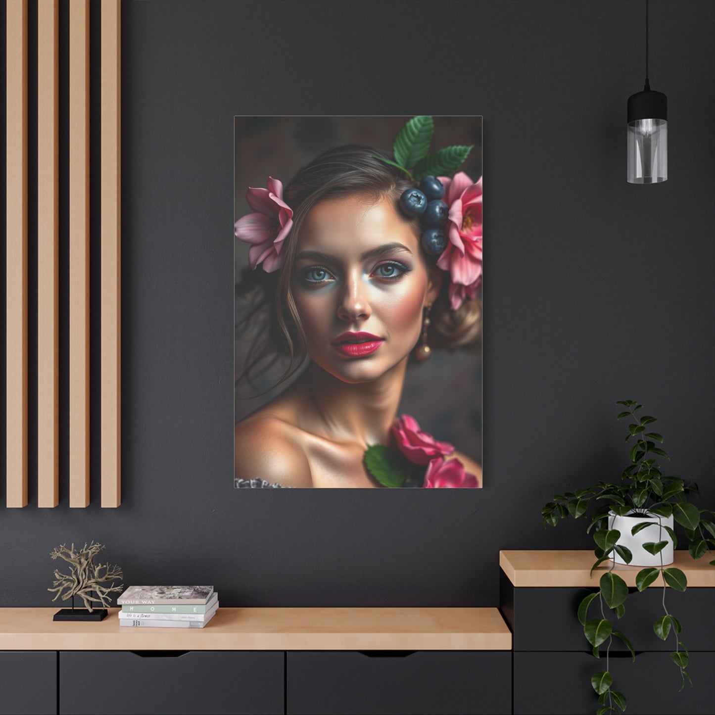 Supreme Blush and Blueberry Art Collection Wall Art & Canvas Print