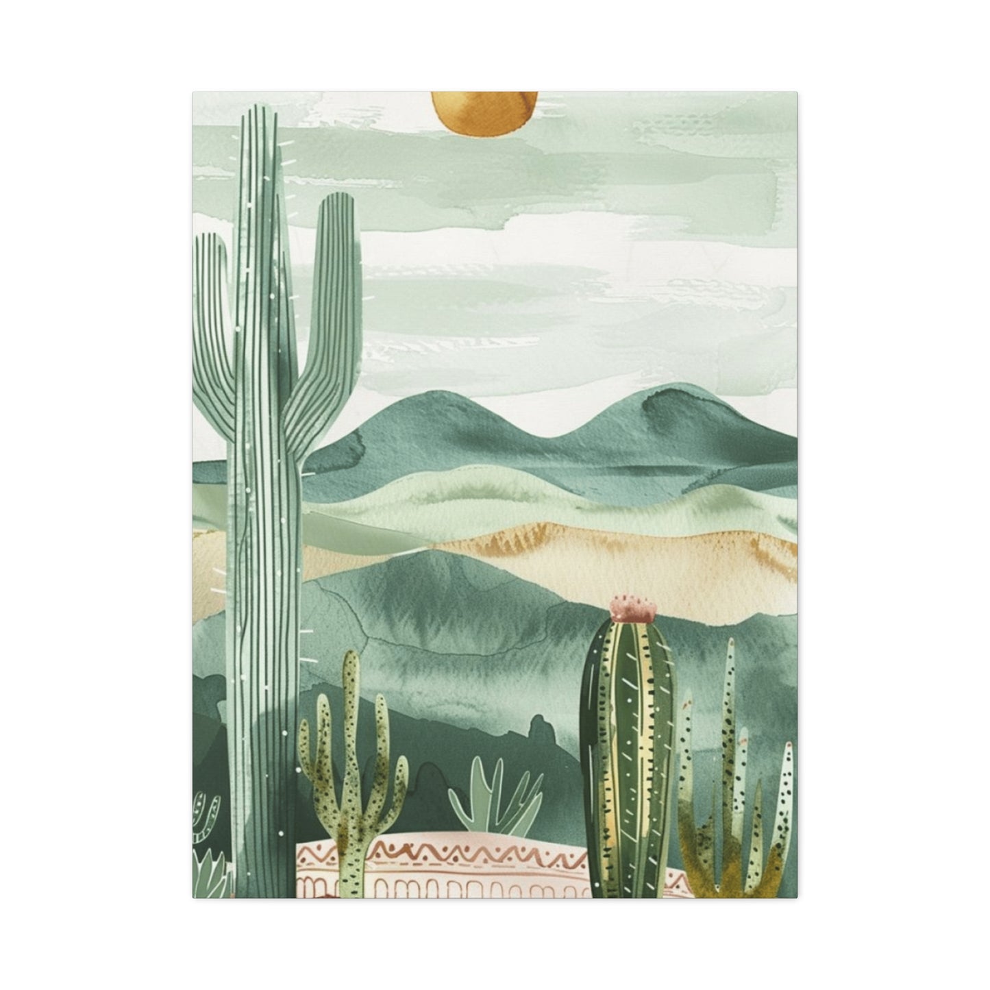 Desert Scenery Painting Wall Art & Canvas Prints