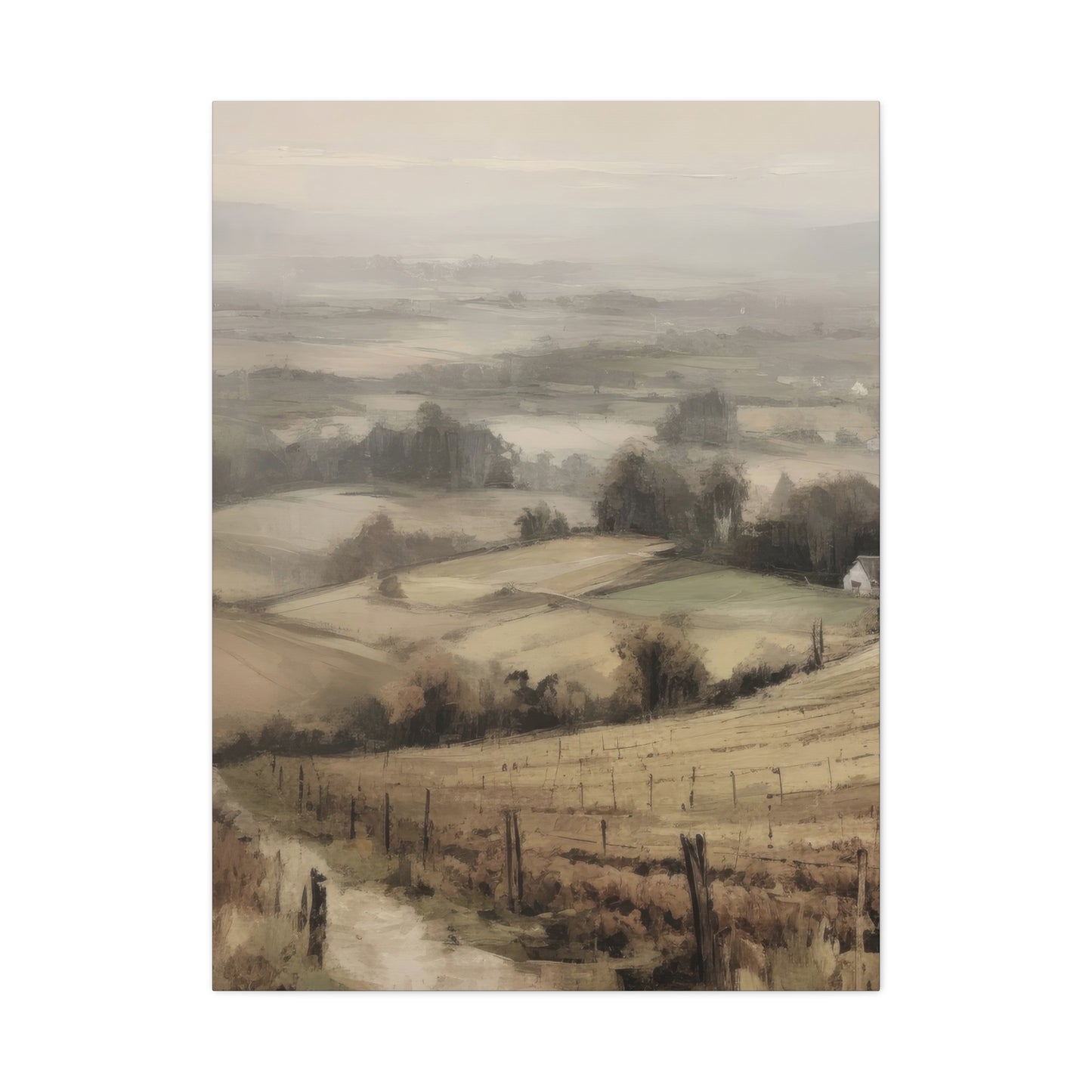 Foggy Countryside Wall Art & Canvas Prints