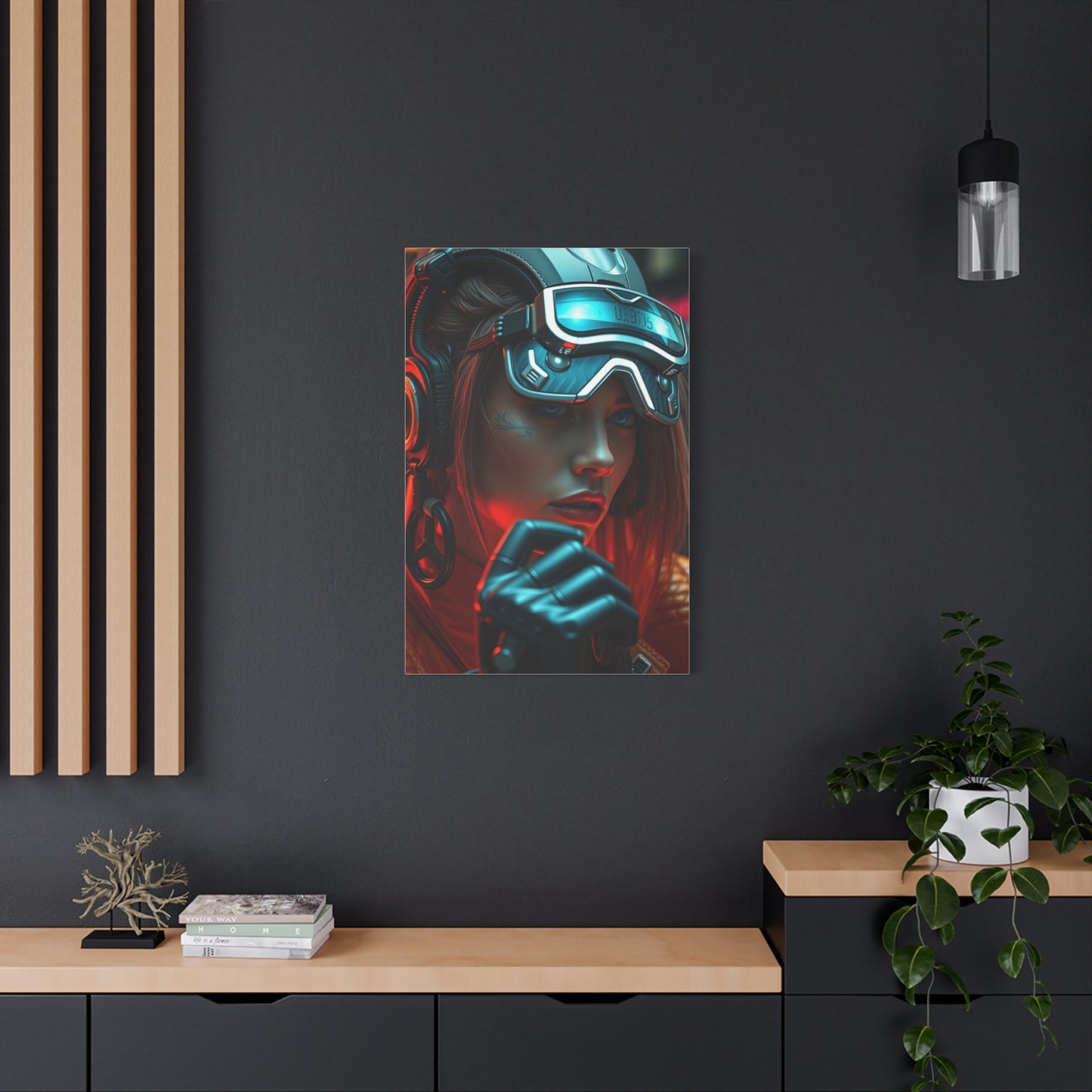 Futuristic Noir Tableau