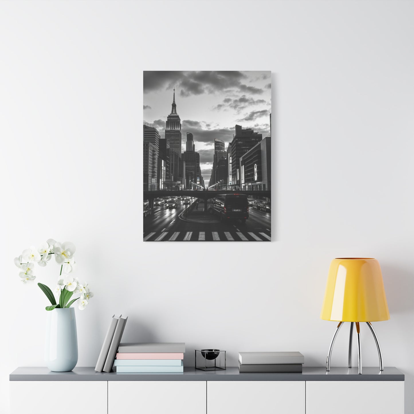 Black & White Cityscapes Art Refined Canvas Wall Art & Canvas Print