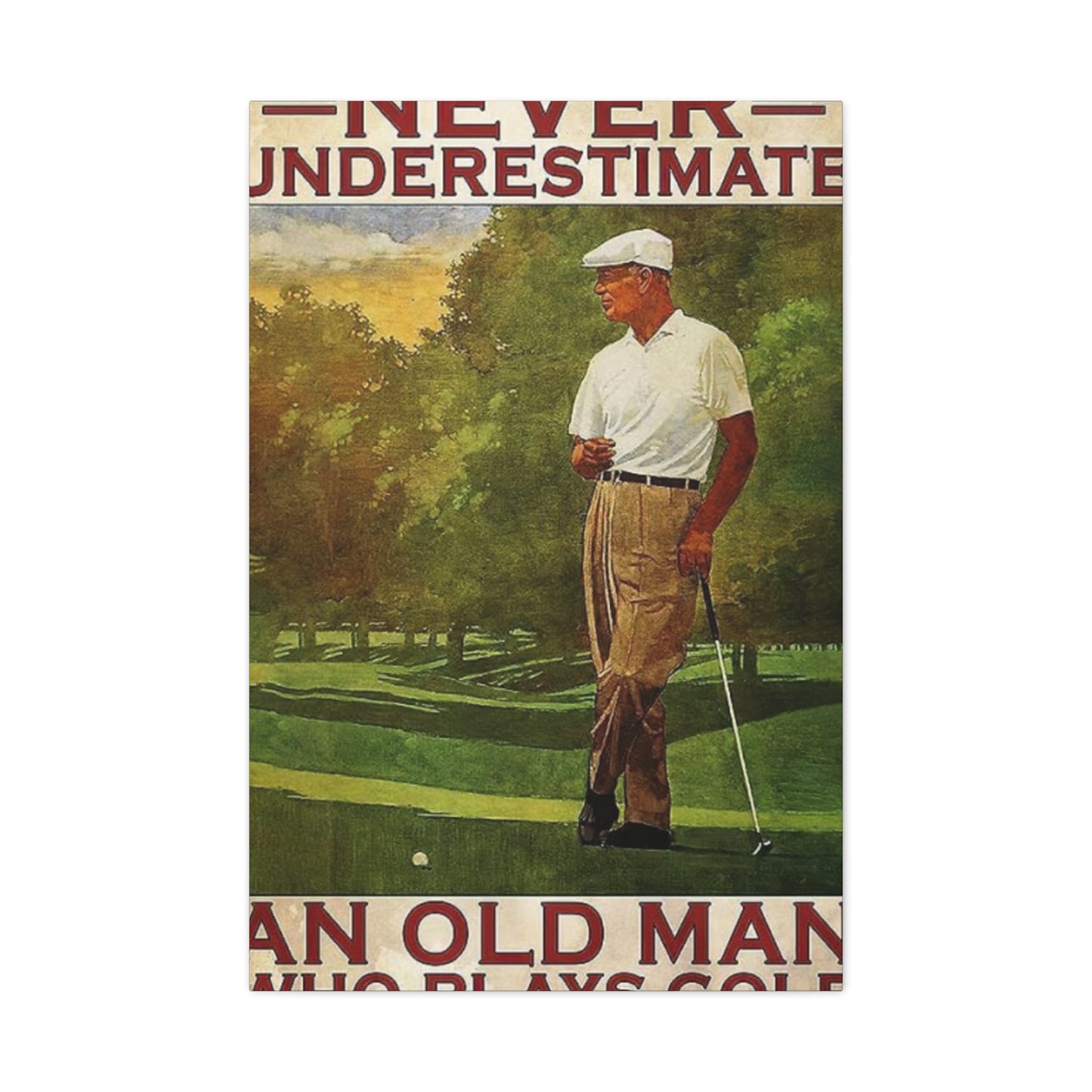 Golf Poster Man Cave Decor Wall Art & Canvas Prints