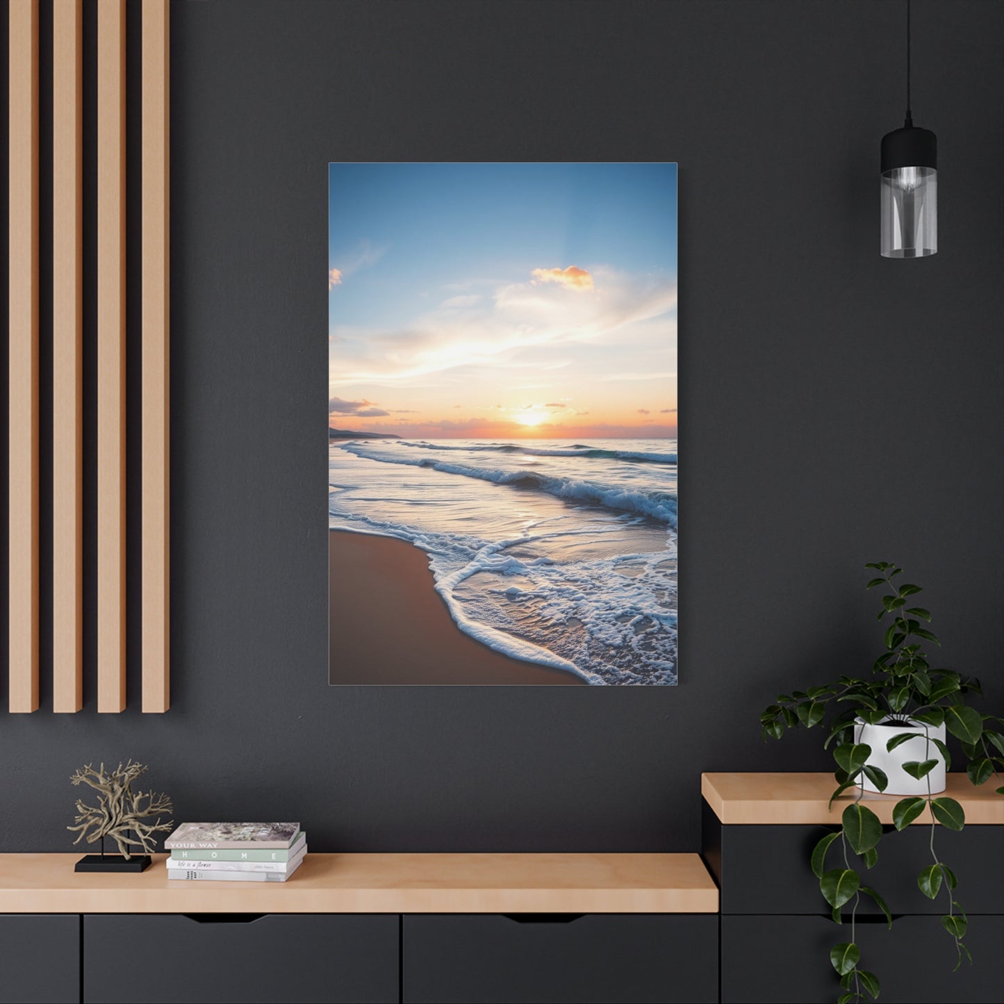 Beach Sunrise and Sunset Art Supreme Gallery Wall Art & Canvas Print