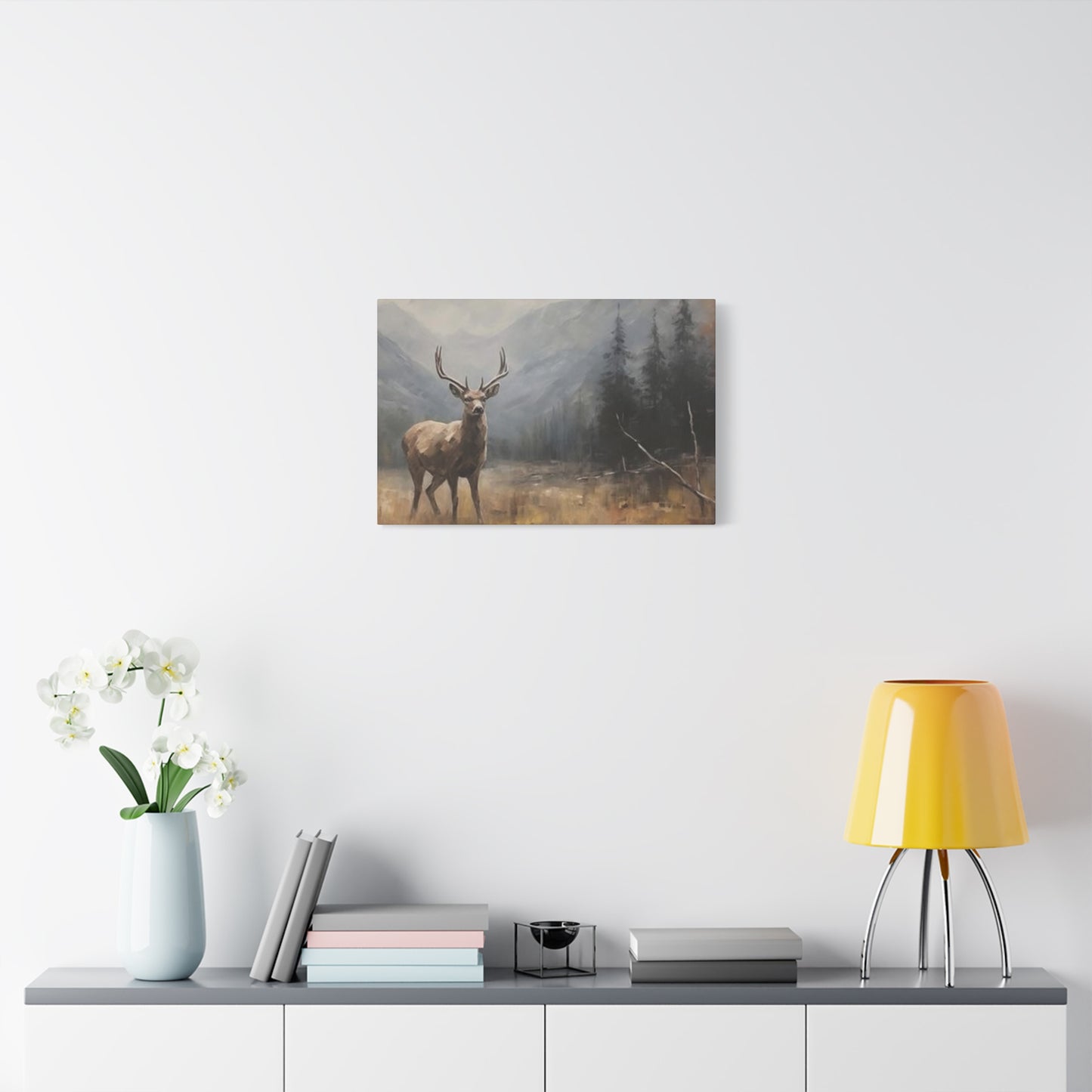 Deer Wildlife Painting Wall Art & Canvas Prints