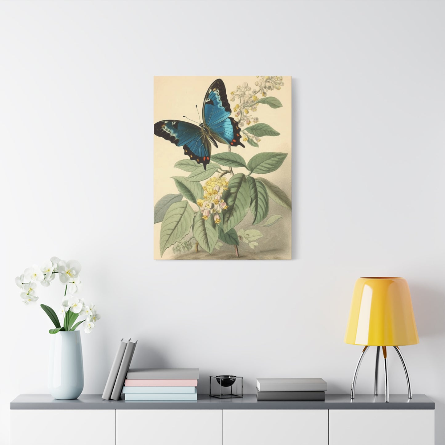 Butterfly on Brown Background Wall Art & Canvas Prints