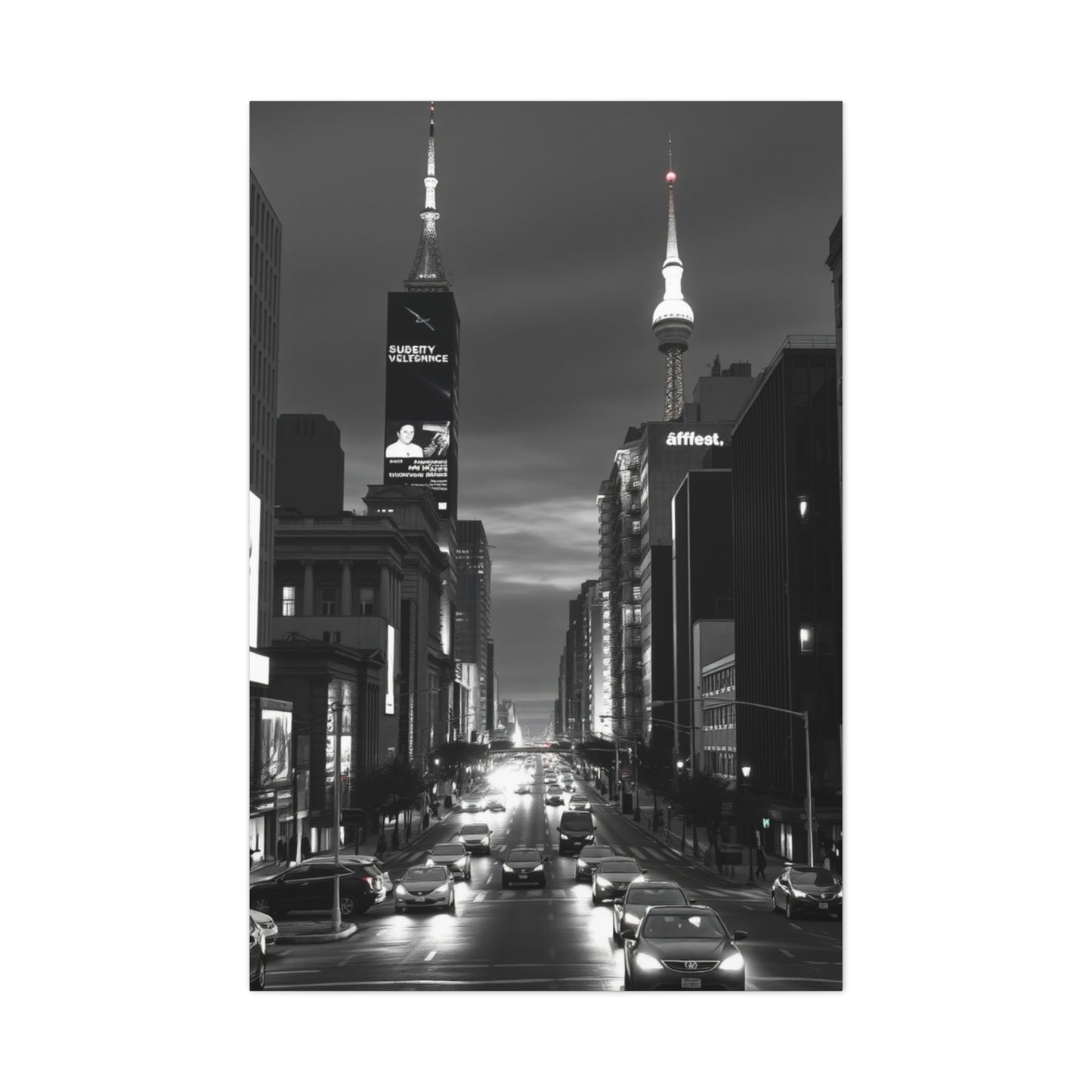 Black & White Cityscapes Art Supreme Gallery Wall Art & Canvas Print