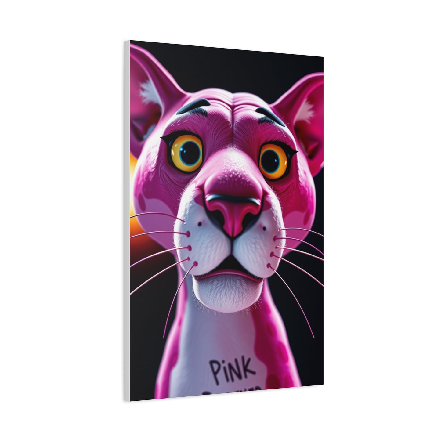 Pink Grace Panther Canvas Wall Art & Canvas Print