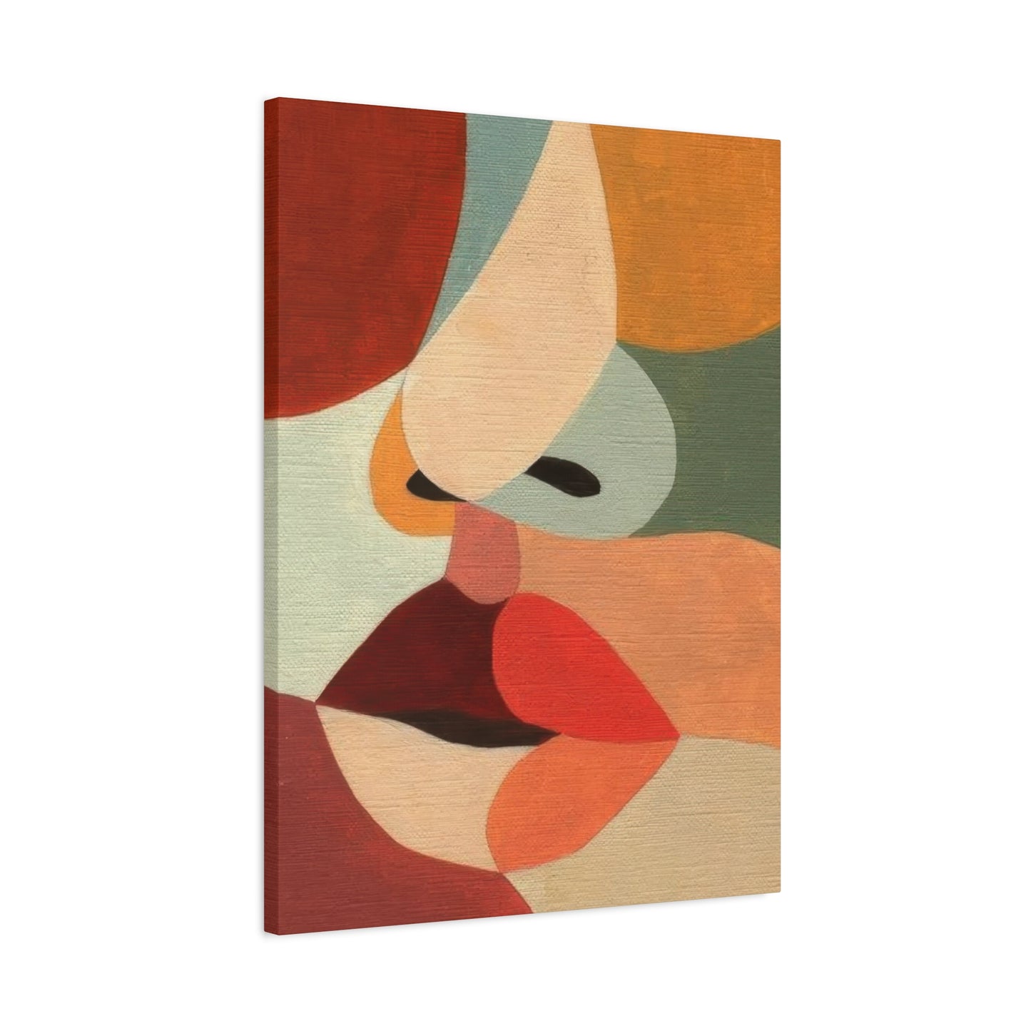 Face Colorful Shapes Wall Art & Canvas Prints