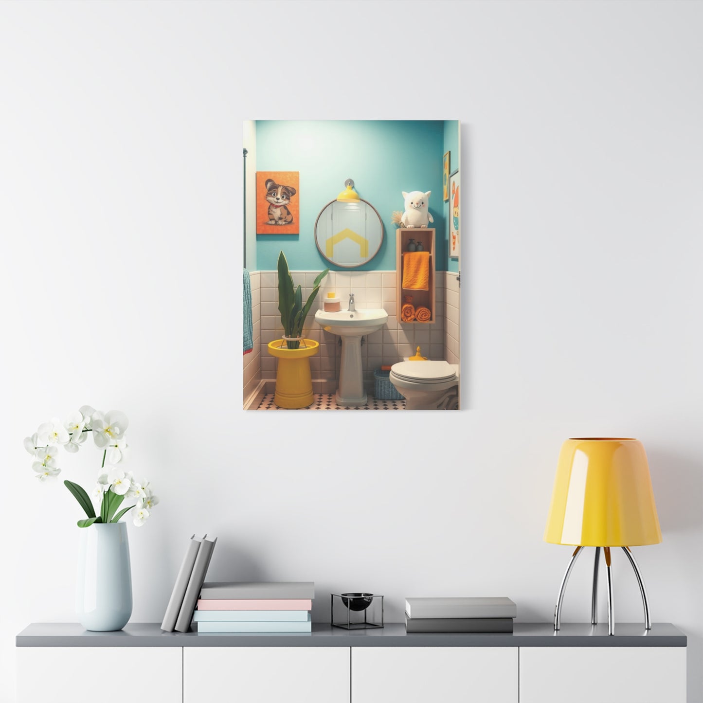 Supreme Kid’s Bathroom Art Collection Wall Art & Canvas Print