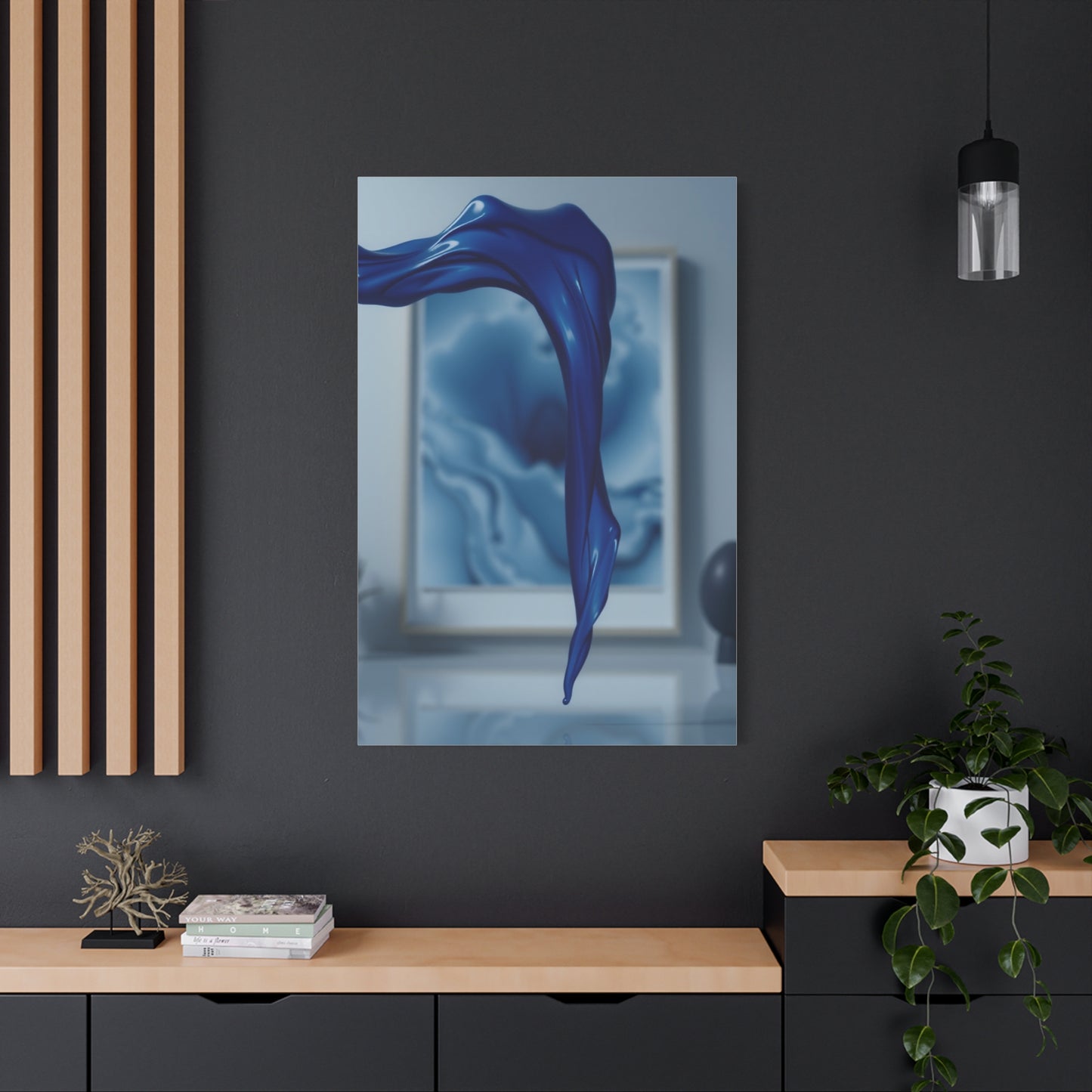 Navy Blue Art Refined Canvas Wall Art & Canvas Print