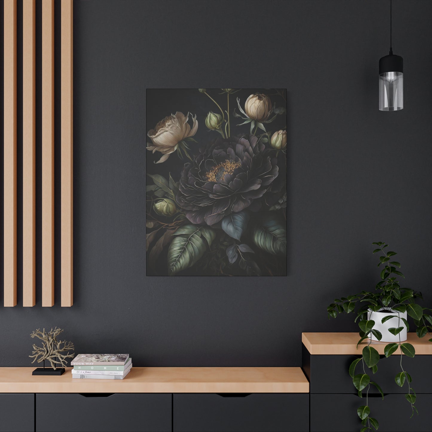 Flowers Dark Wall Art & Canvas Prints