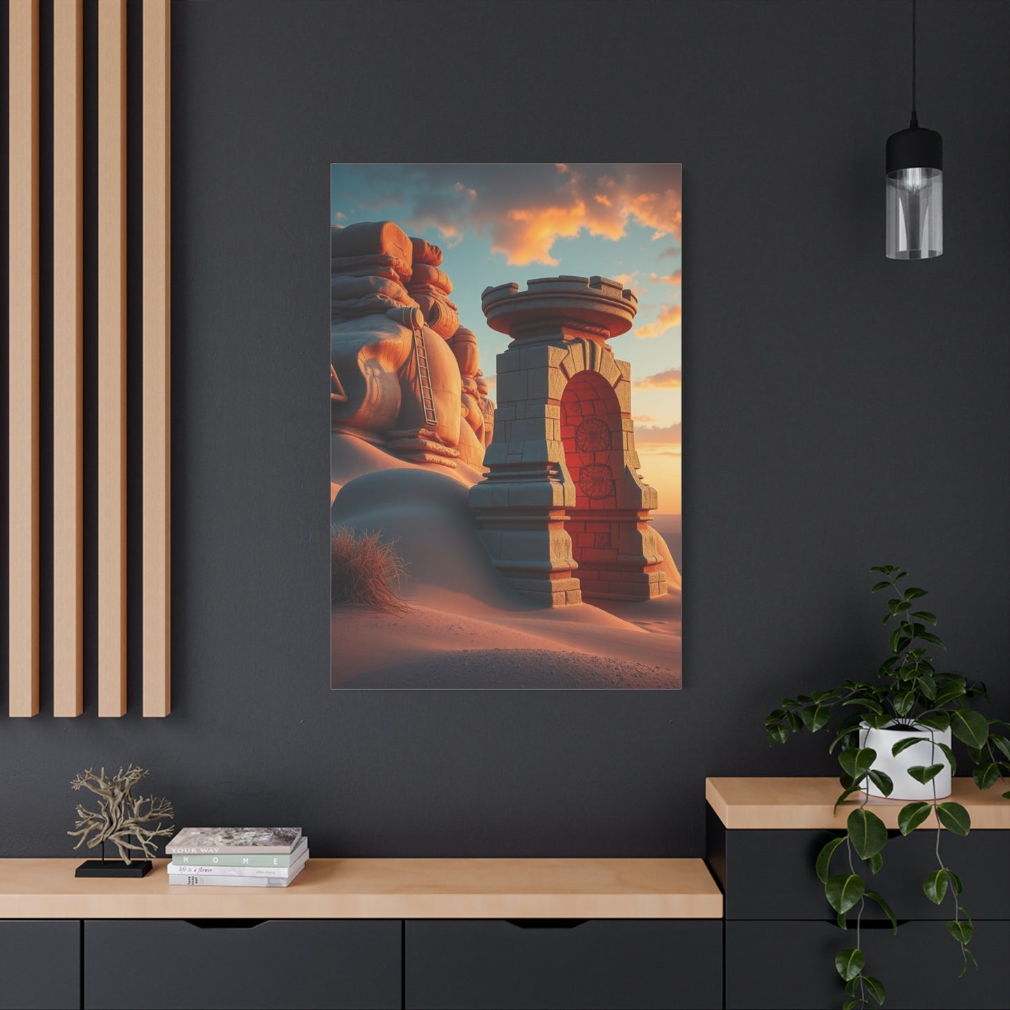 Starlit Dune Panorama Wall Art & Canvas Print