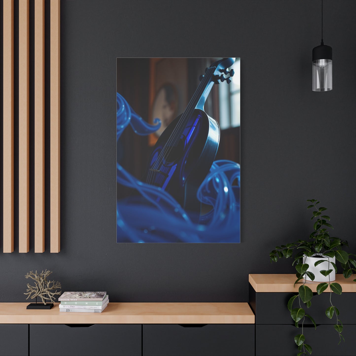 Blue Music Art Refined Canvas Wall Art & Canvas Print