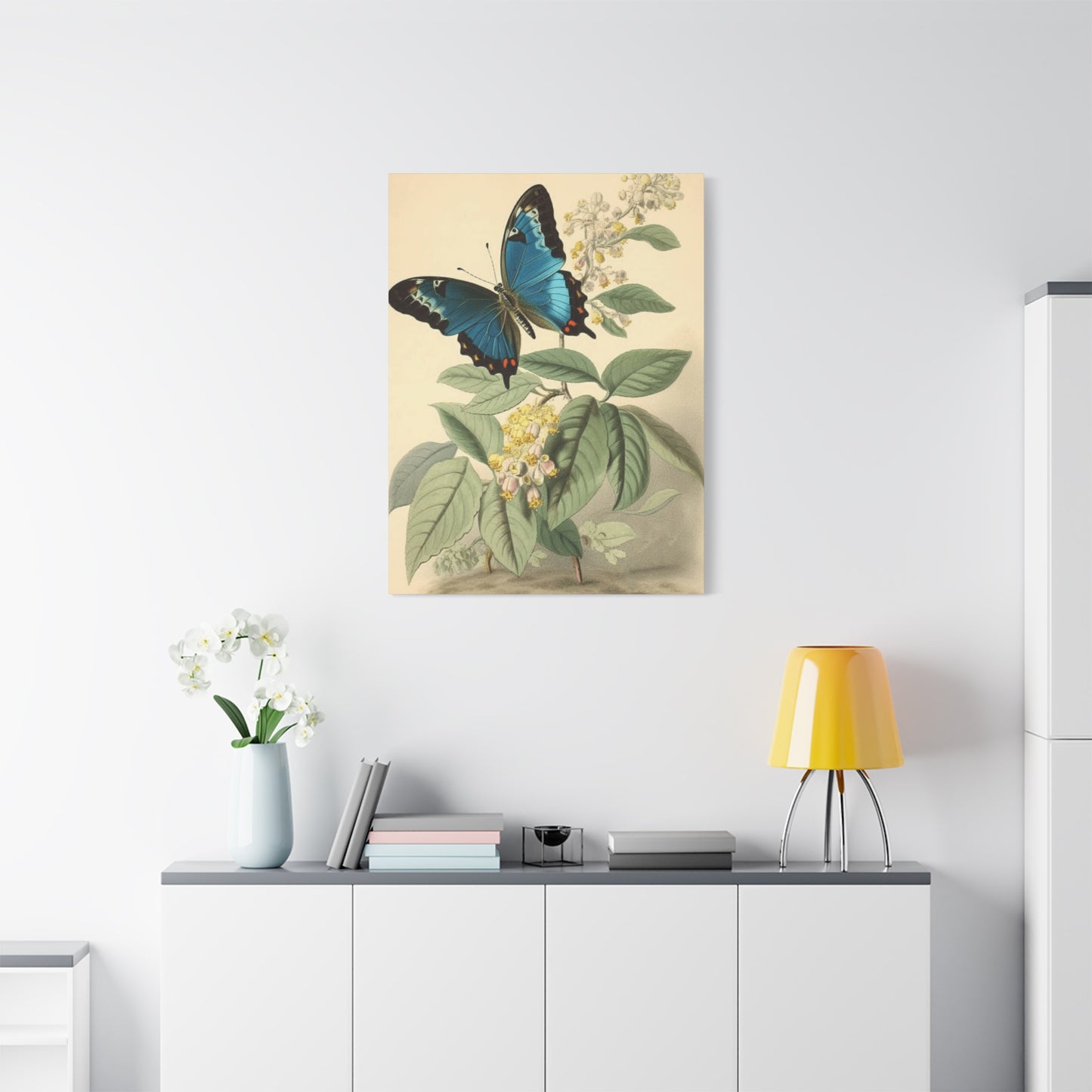 Butterfly on Brown Background Wall Art & Canvas Prints