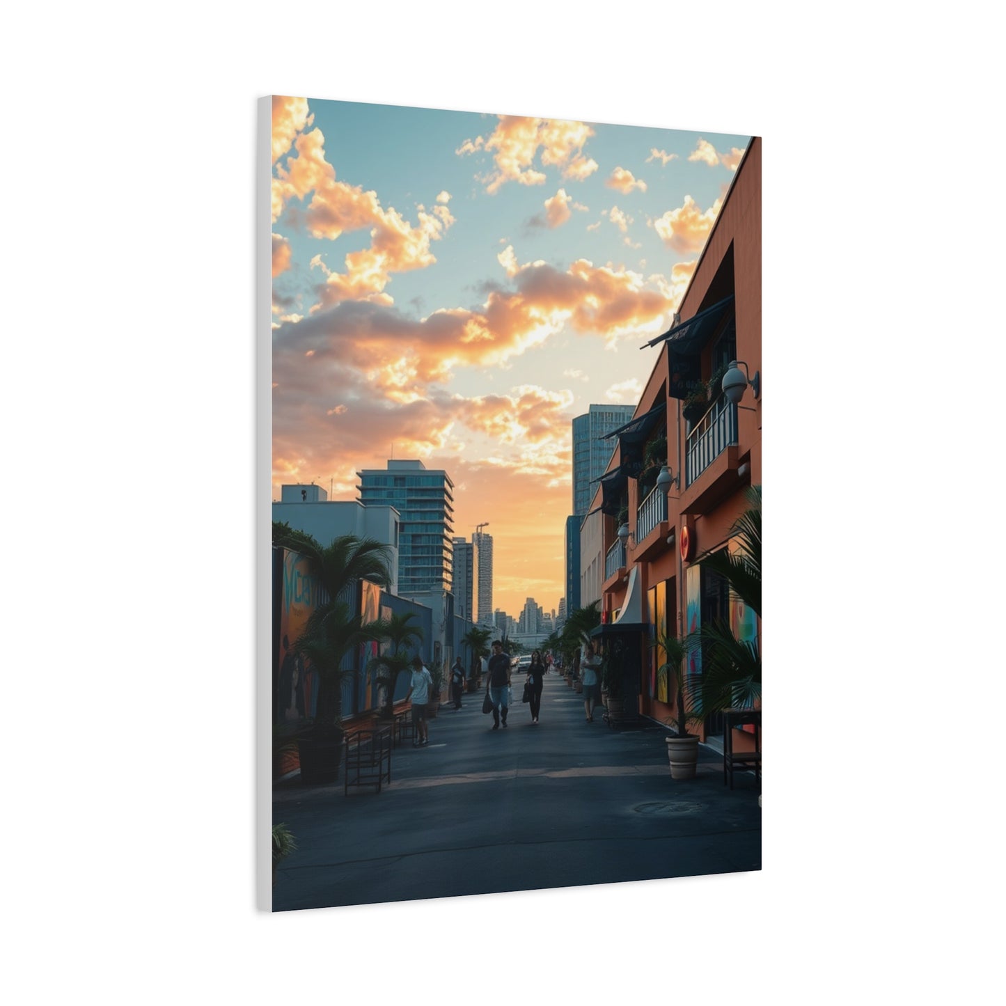 Glamour Miami Sunset Canvas