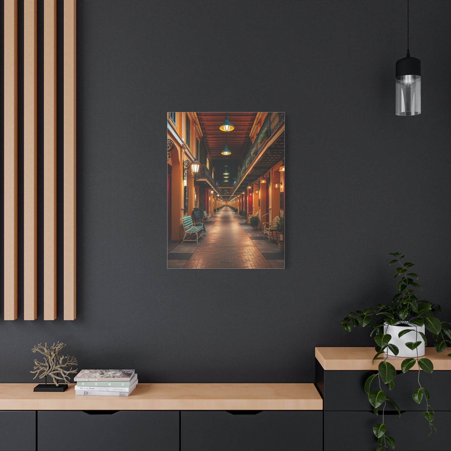French Quarter Tableau Wall Art & Canvas Print