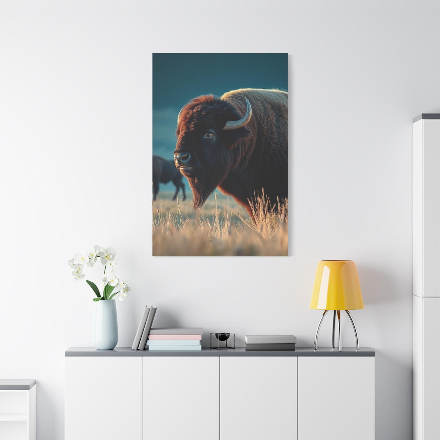 Buffalo Majesty Panorama Wall Art & Canvas Print