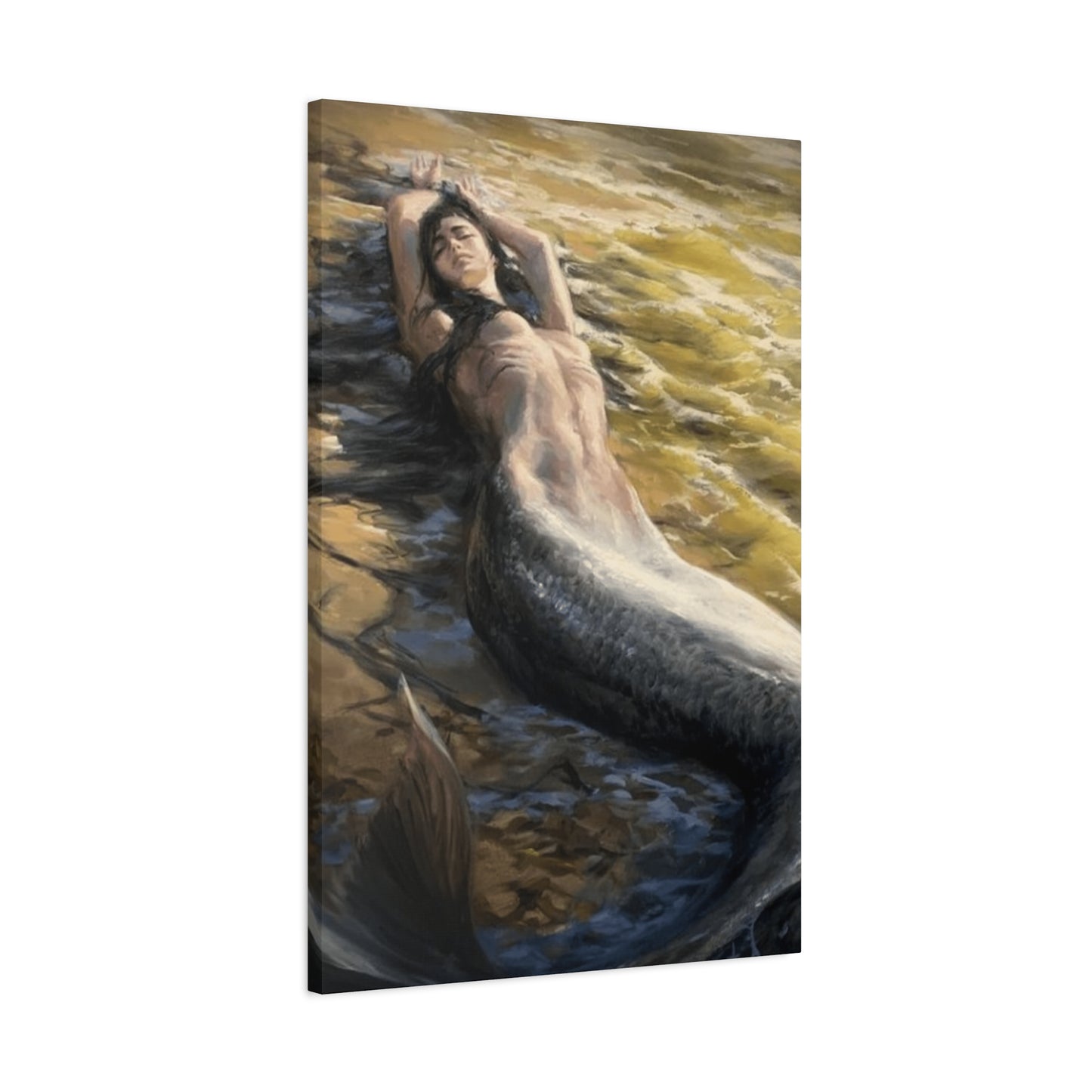 A Mermaid On The Seashore Wall Art & Canvas Prints