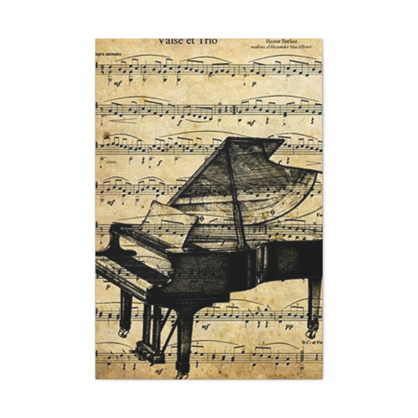 Musical Notes And Piano Wall Art & Canvas Prints