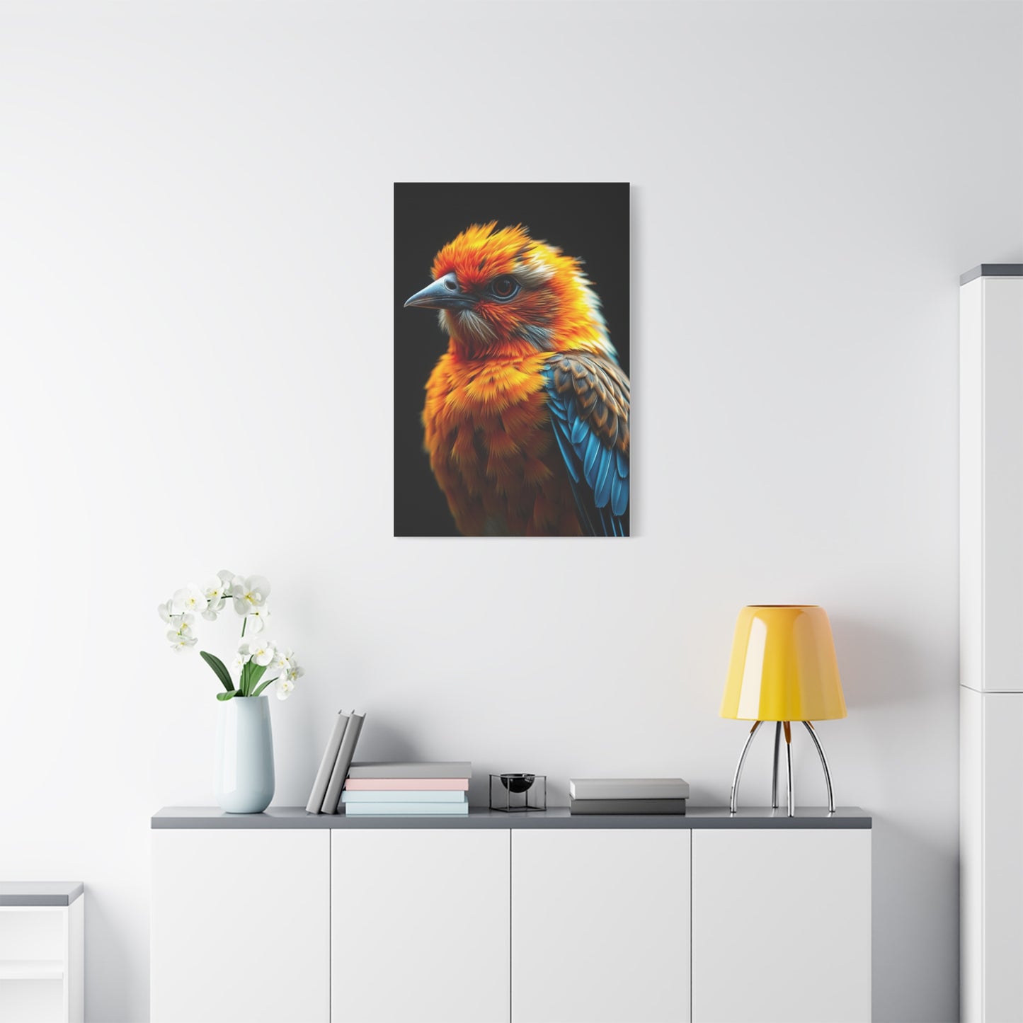 Feathered Harmony Tableau Wall Art & Canvas Print