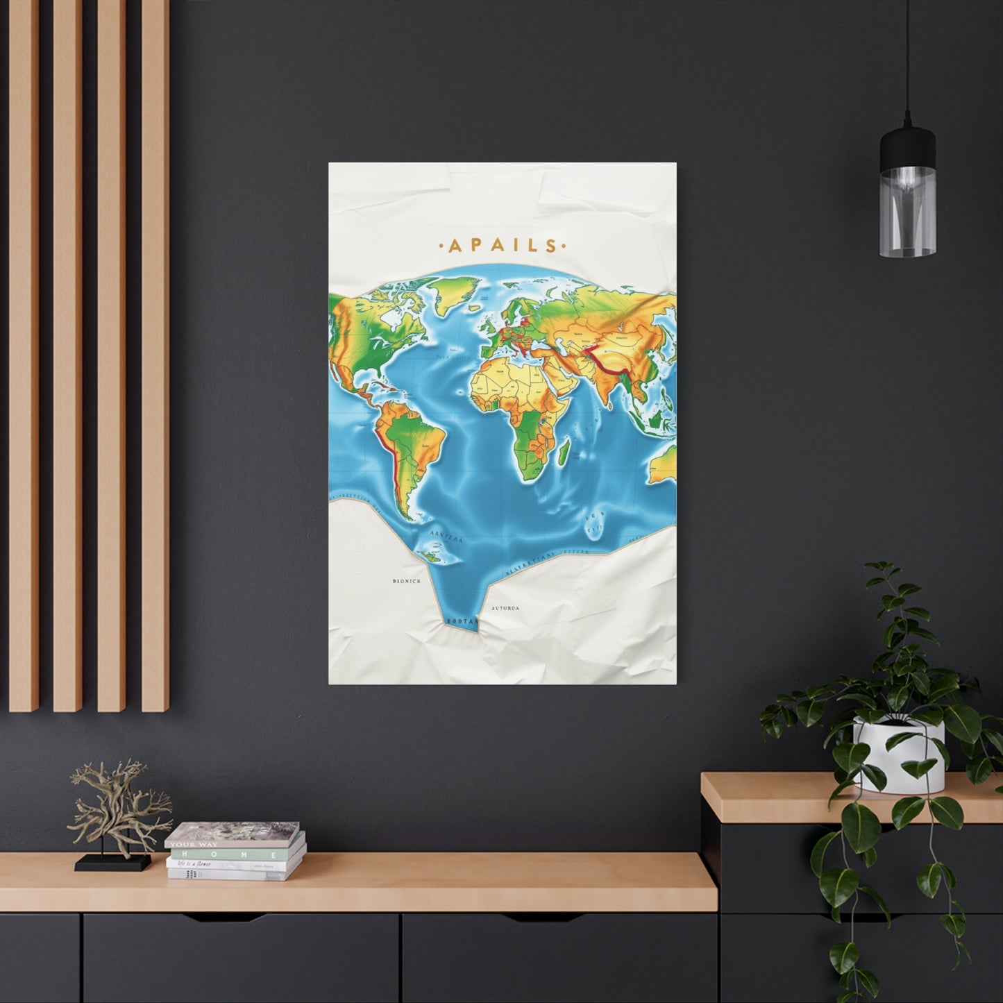 Cartographic Elegance Canvas