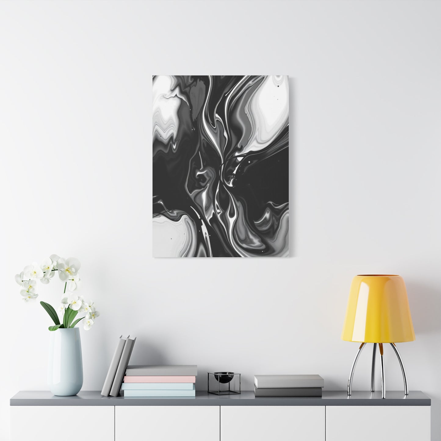 Masterpiece Black and White Abstract Art Vision Wall Art & Canvas Print