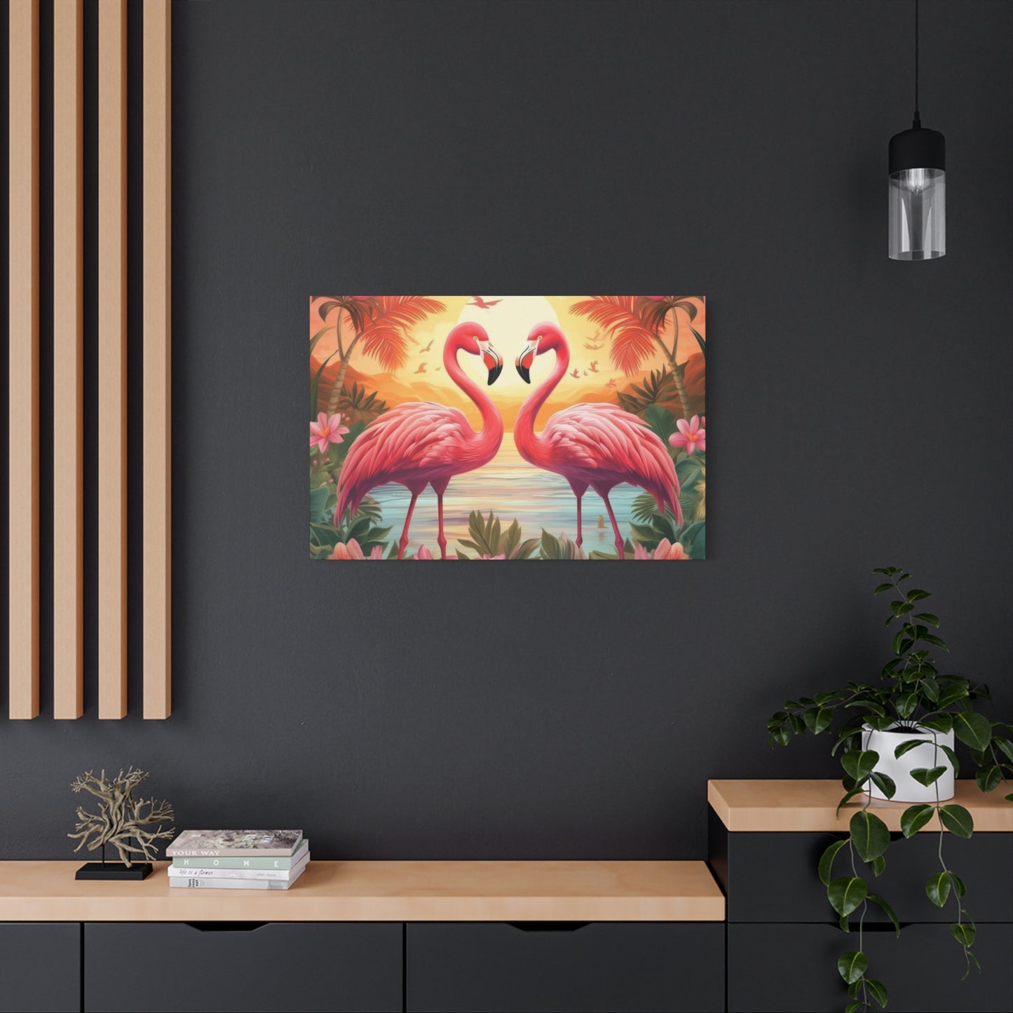 Flamingo Love Wall Art & Canvas Prints