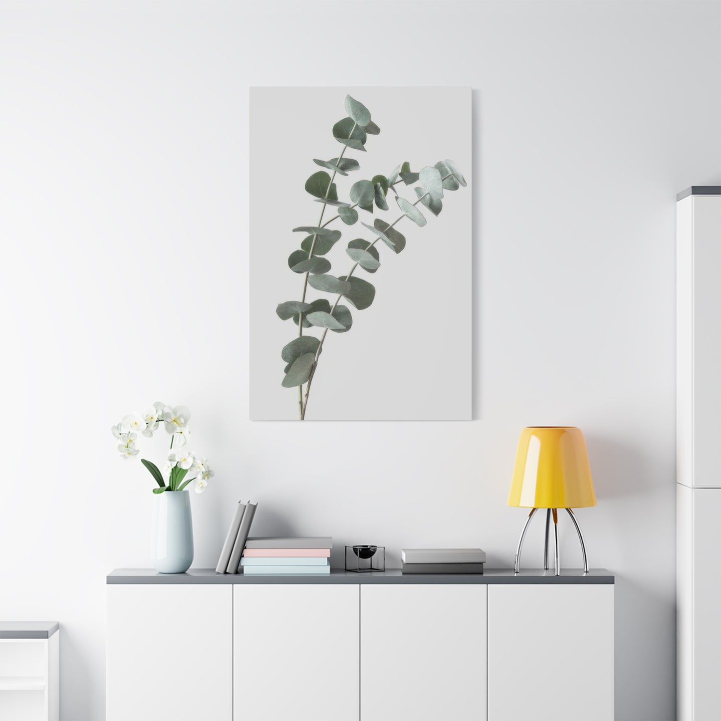 Eucalyptus Plant Dark Green Desaturate Wall Art & Canvas Prints