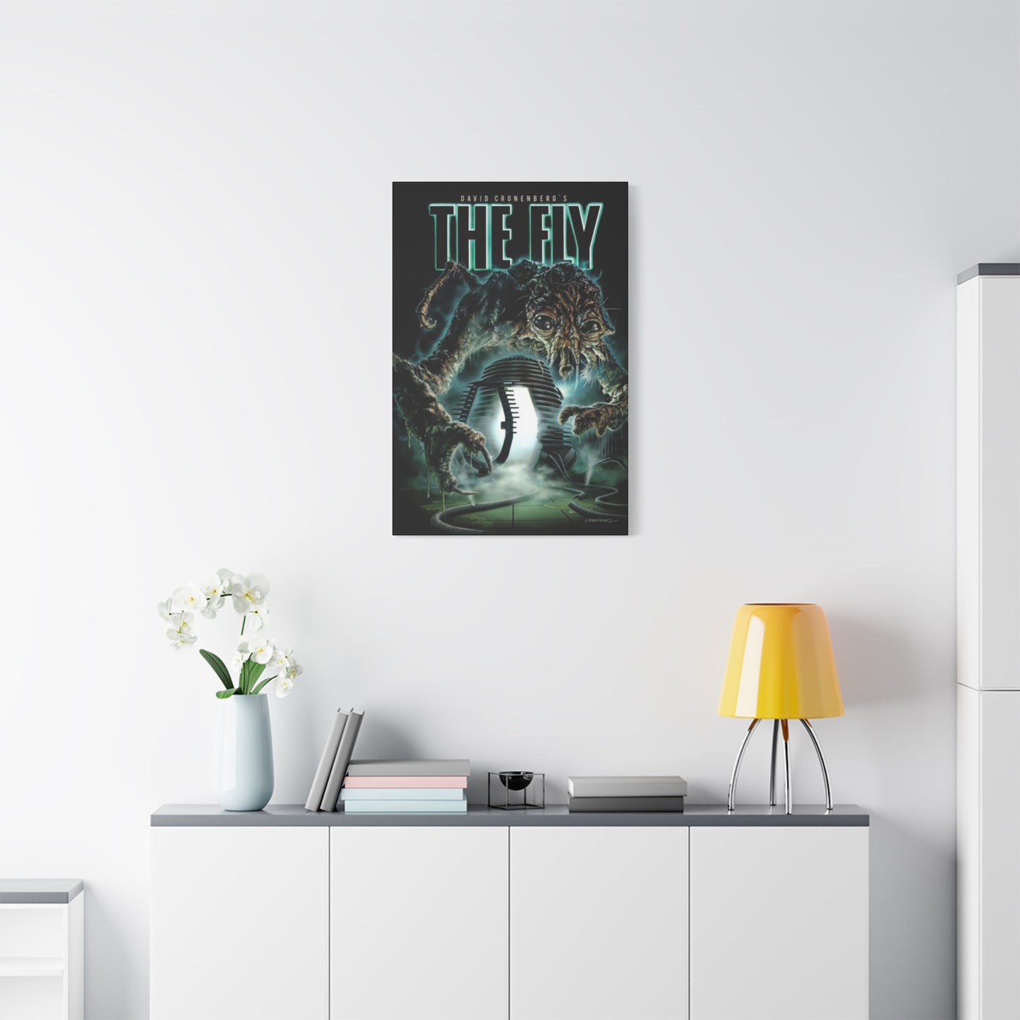 The Fly Horror Movie Poster Wall Art & Canvas Prints