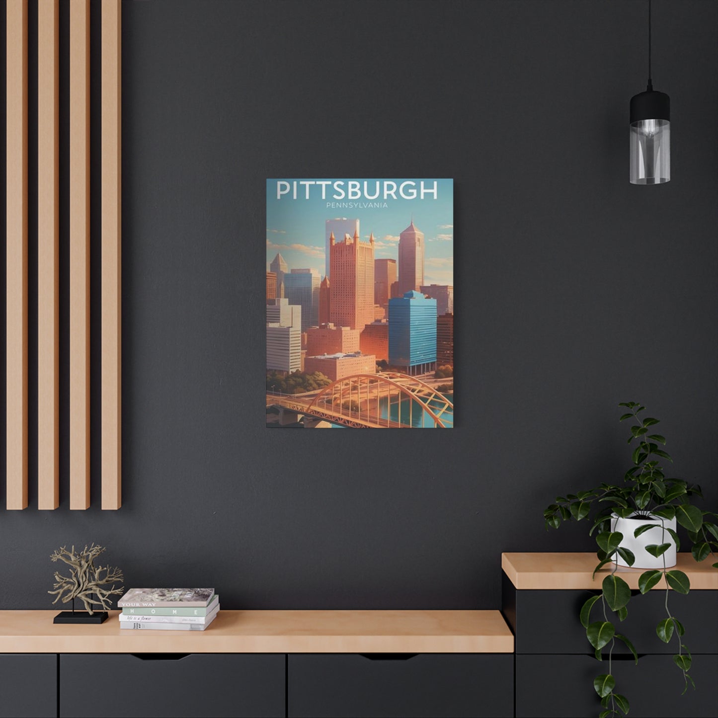 Pittsburgh Skyline Poster Wall Art & Canvas Prints