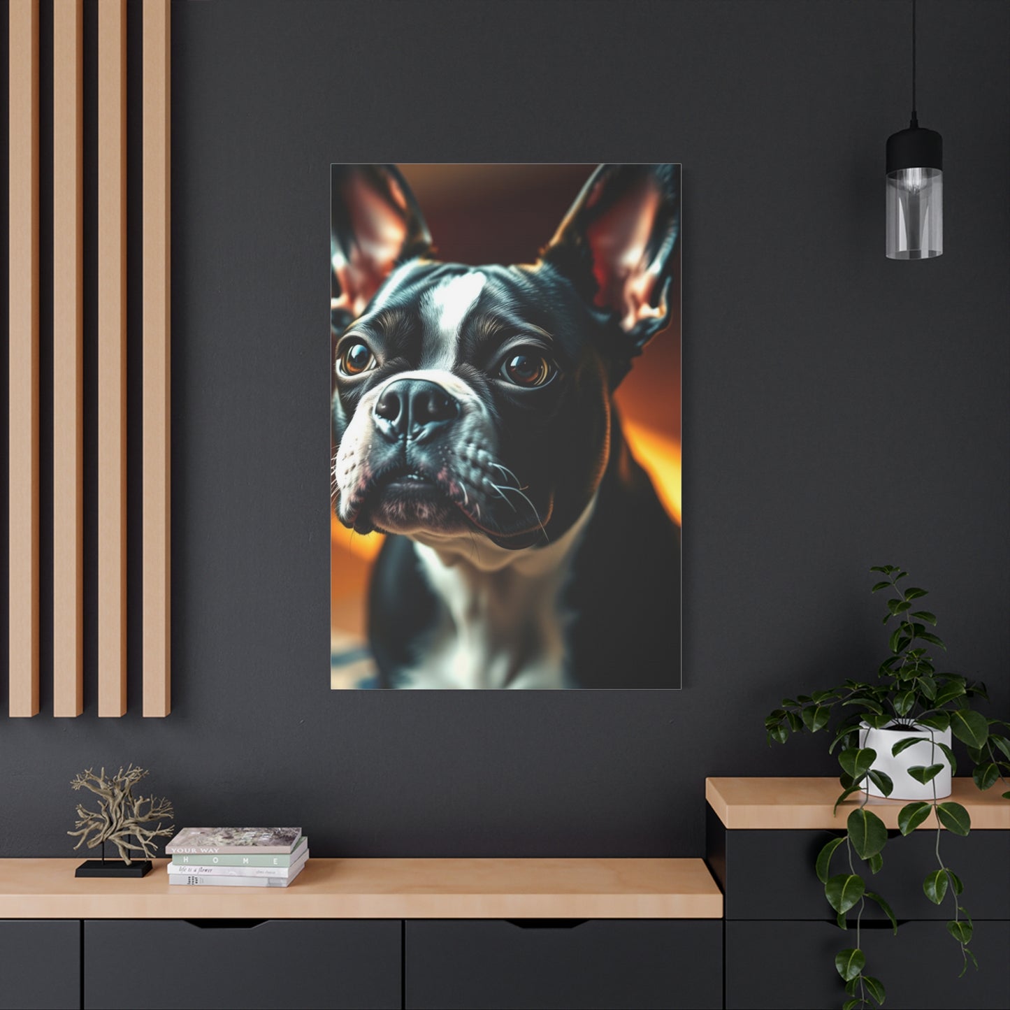 Boston Terrier Art Luxury Canvas Wall Art & Canvas Print