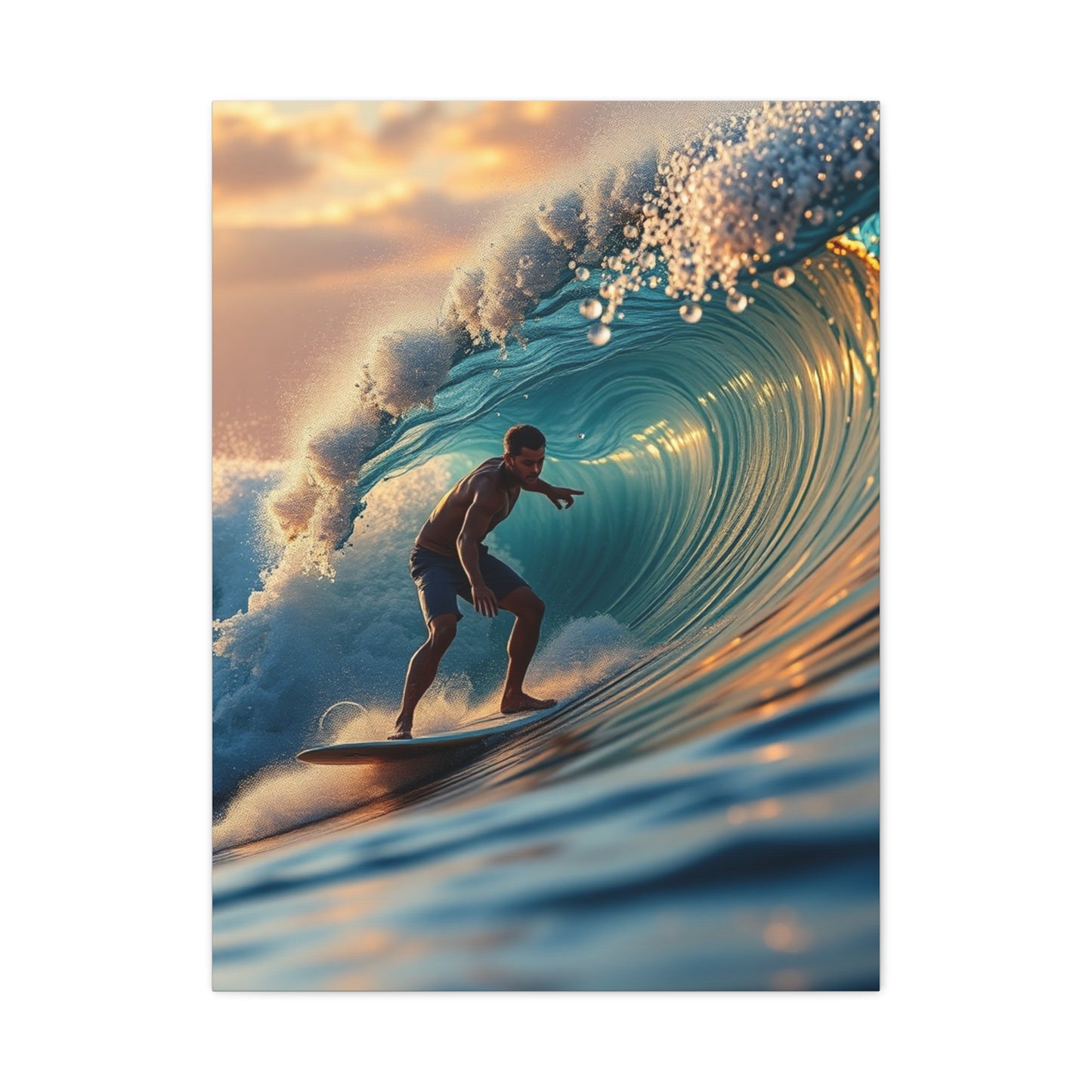 Wave Symphony Canvas Wall Art & Canvas Print