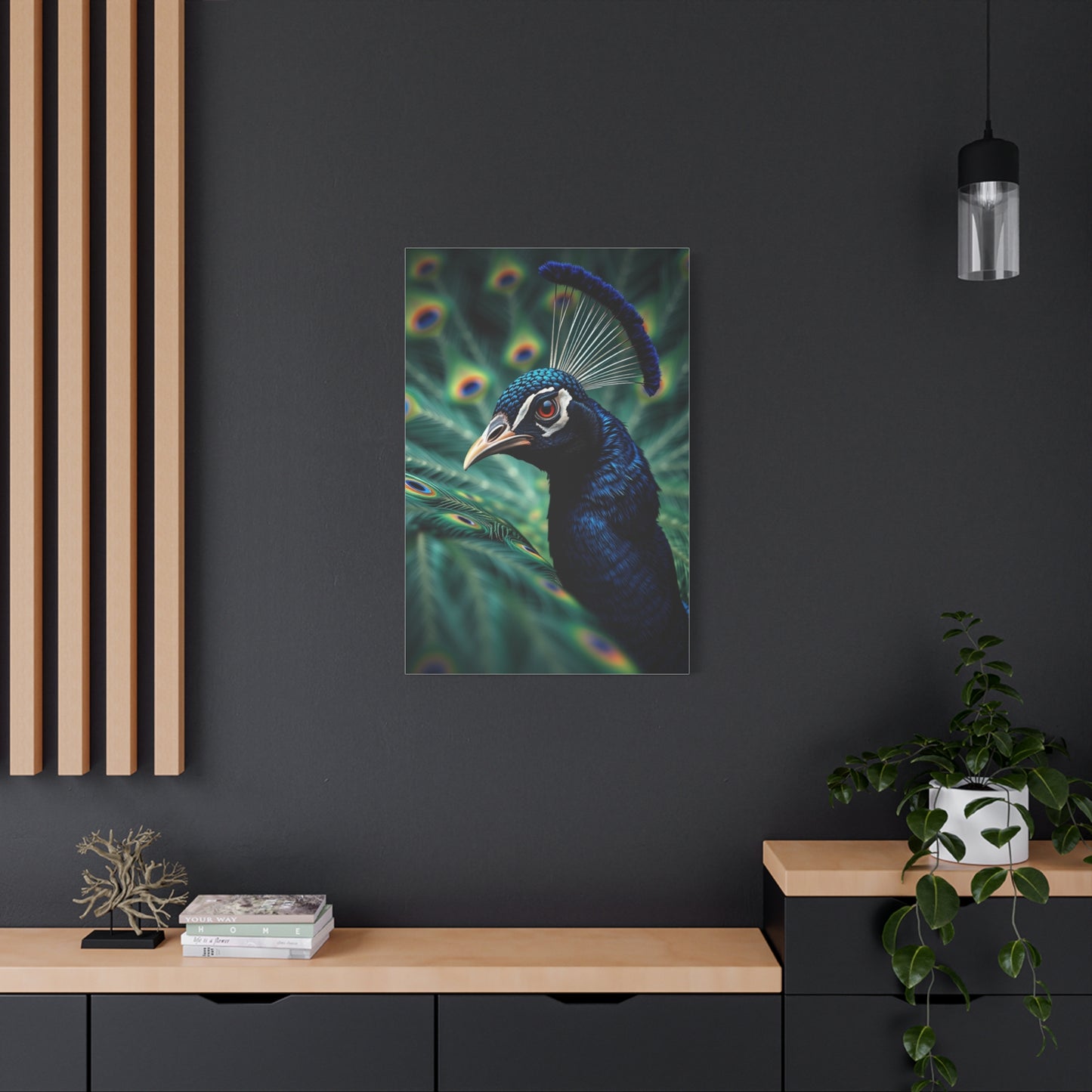 Peacock Art Refined Canvas Wall Art & Canvas Print