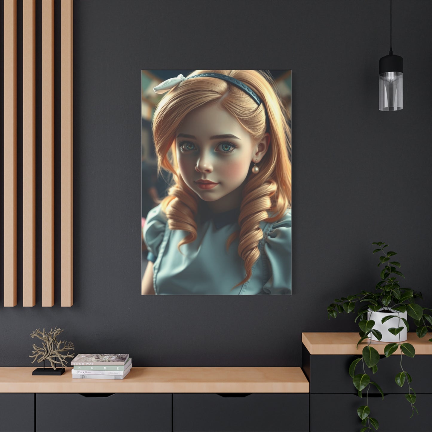 Alice In Wonderland Characters Art Refined Canvas Wall Art & Canvas Print