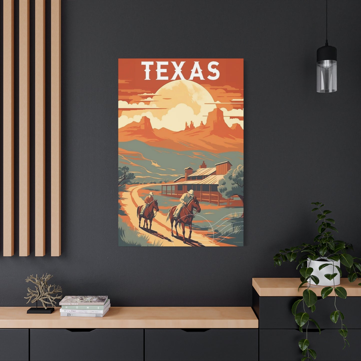 Sunset In Texas Poster Wall Art & Canvas Prints