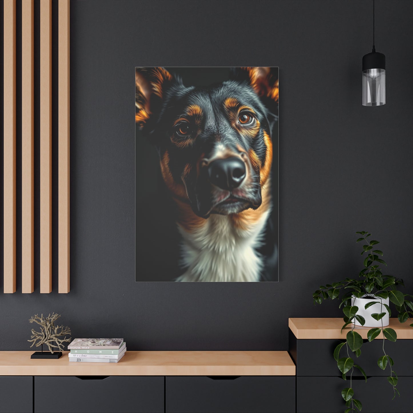 Supreme Black and Tan Art Collection Wall Art & Canvas Print