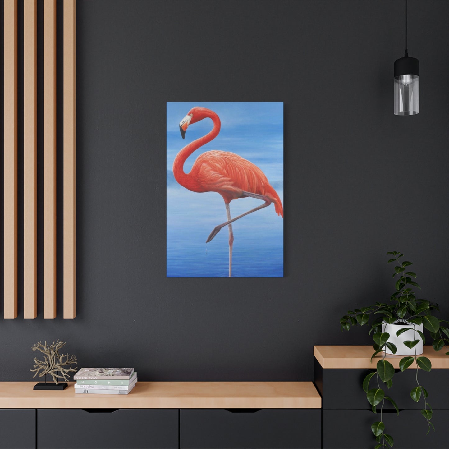 Flamingo Blue Water Wall Art & Canvas Prints