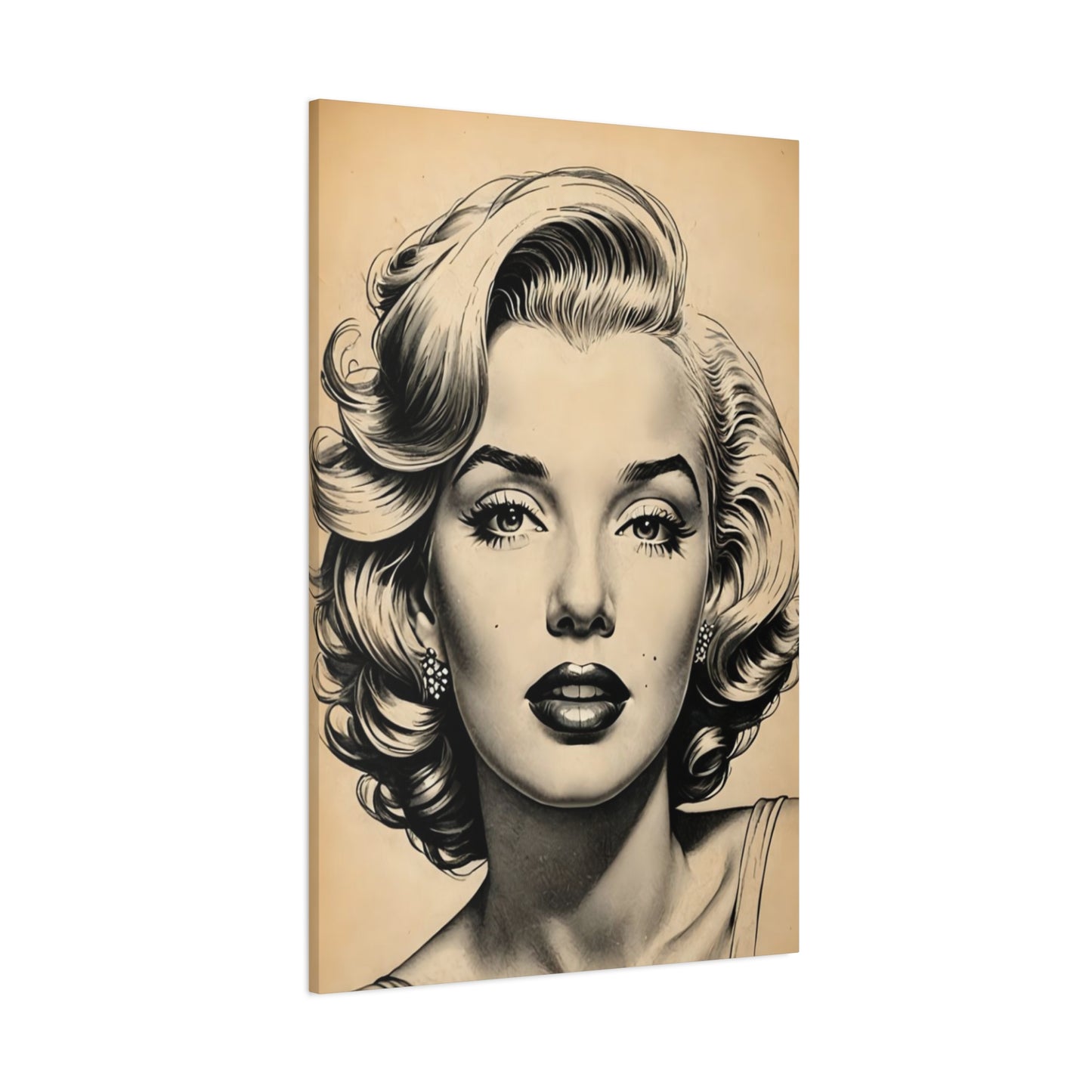 Beautiful Face Of Marilyn Monroe Wall Art & Canvas Prints