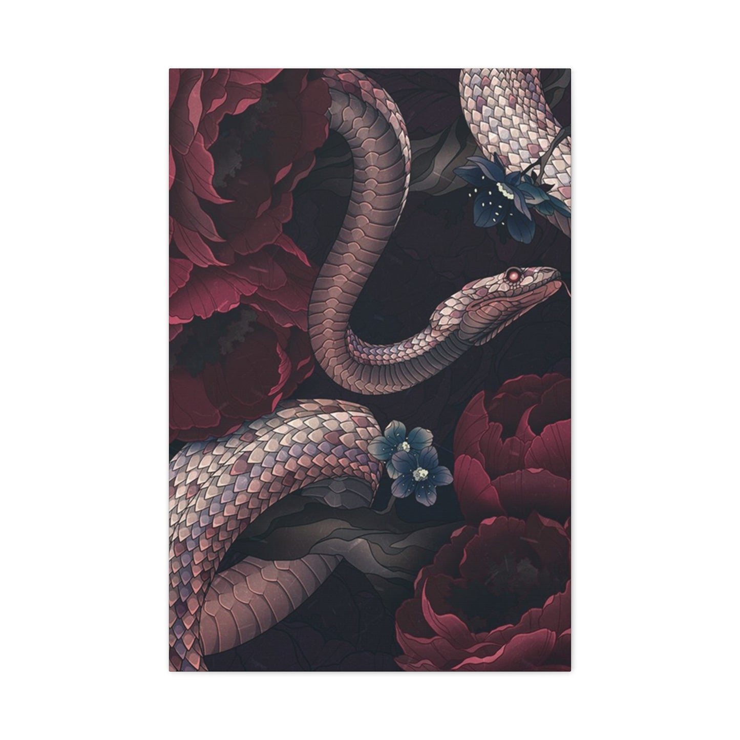 Rose And Snake Wall Art & Canvas Prints
