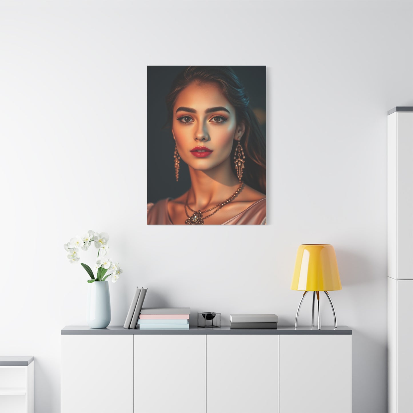 Golden Blush Elegance Canvas