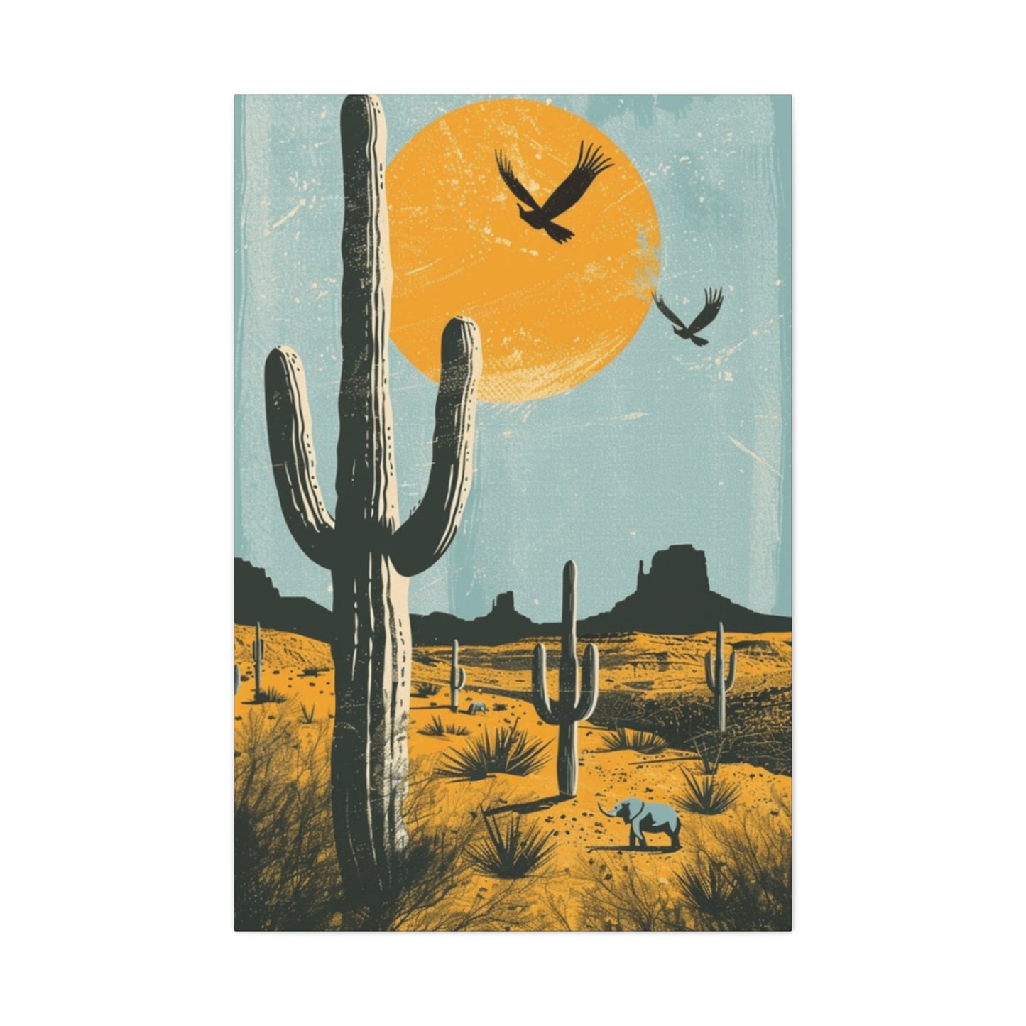 Desert Ecosystem Scenery Wall Art & Canvas Prints