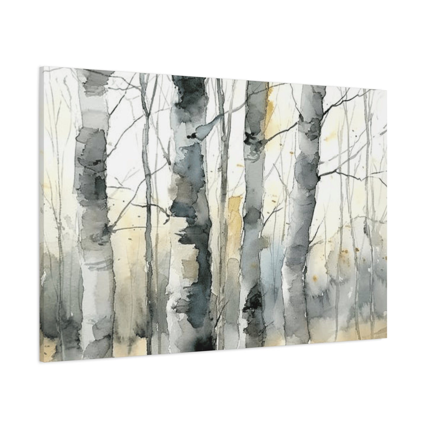 Birch Tree Water Painting Wall Art & Canvas Prints