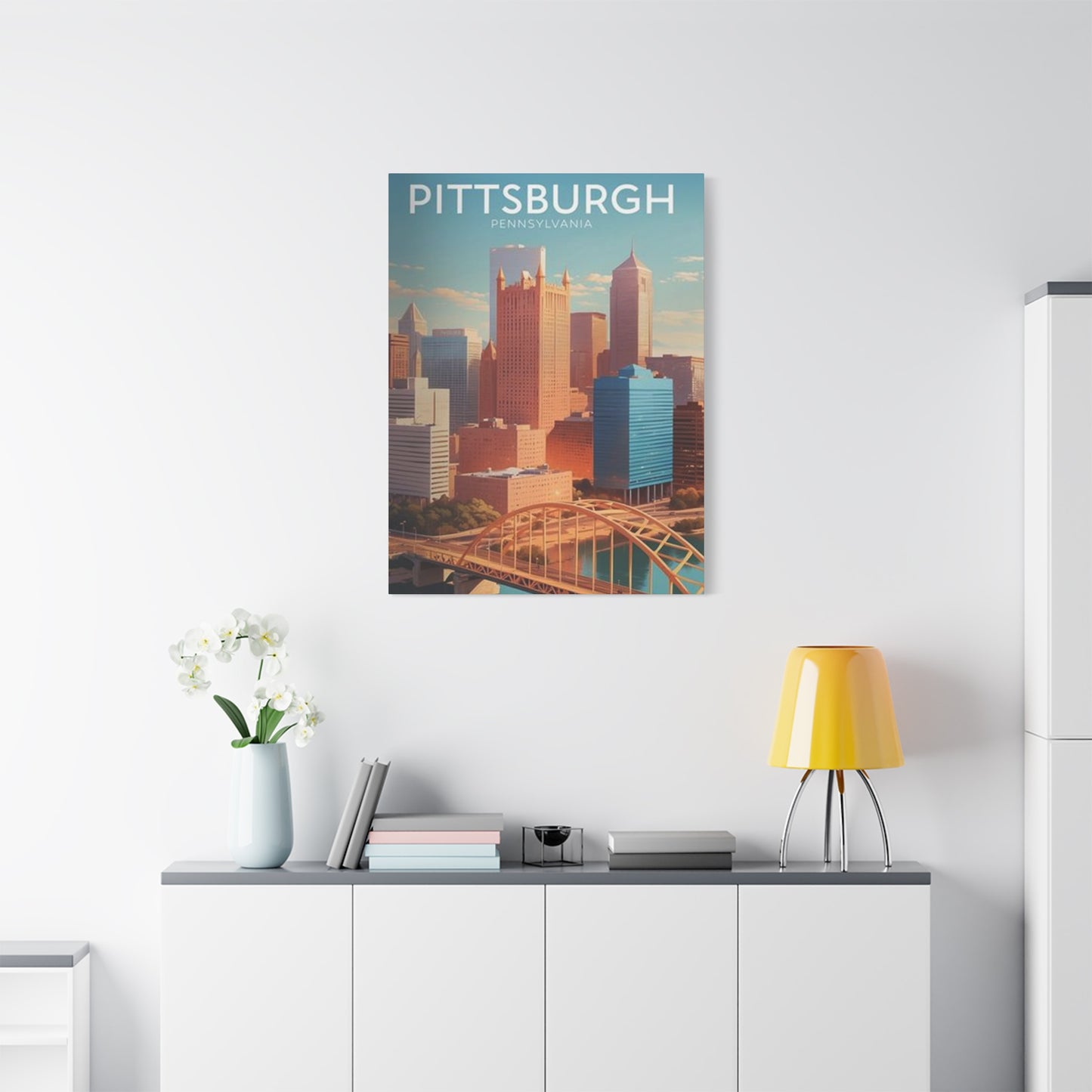 Pittsburgh Skyline Poster Wall Art & Canvas Prints