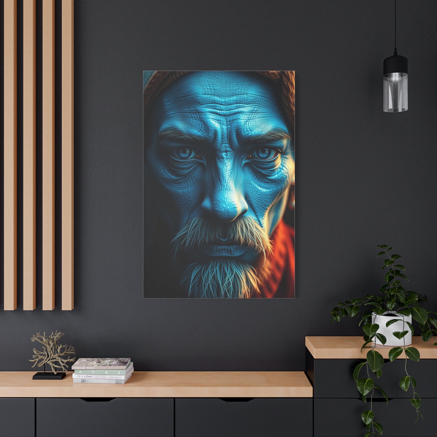 Navy Reverie Artwork Wall Art & Canvas Print