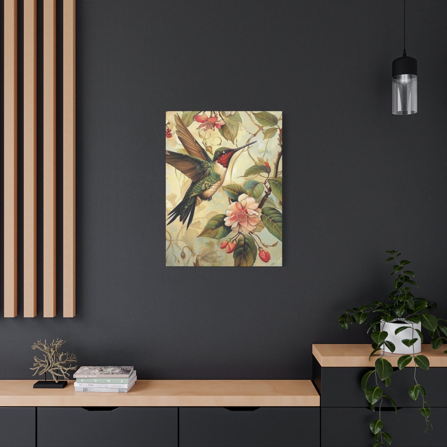 Beautiful Humming Bird Painting Wall Art & Canvas Prints