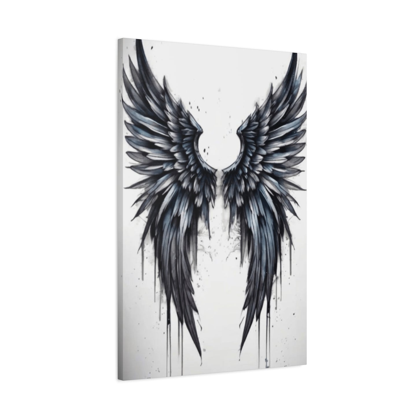 Dark Blue Angel Wings Wall Art & Canvas Prints