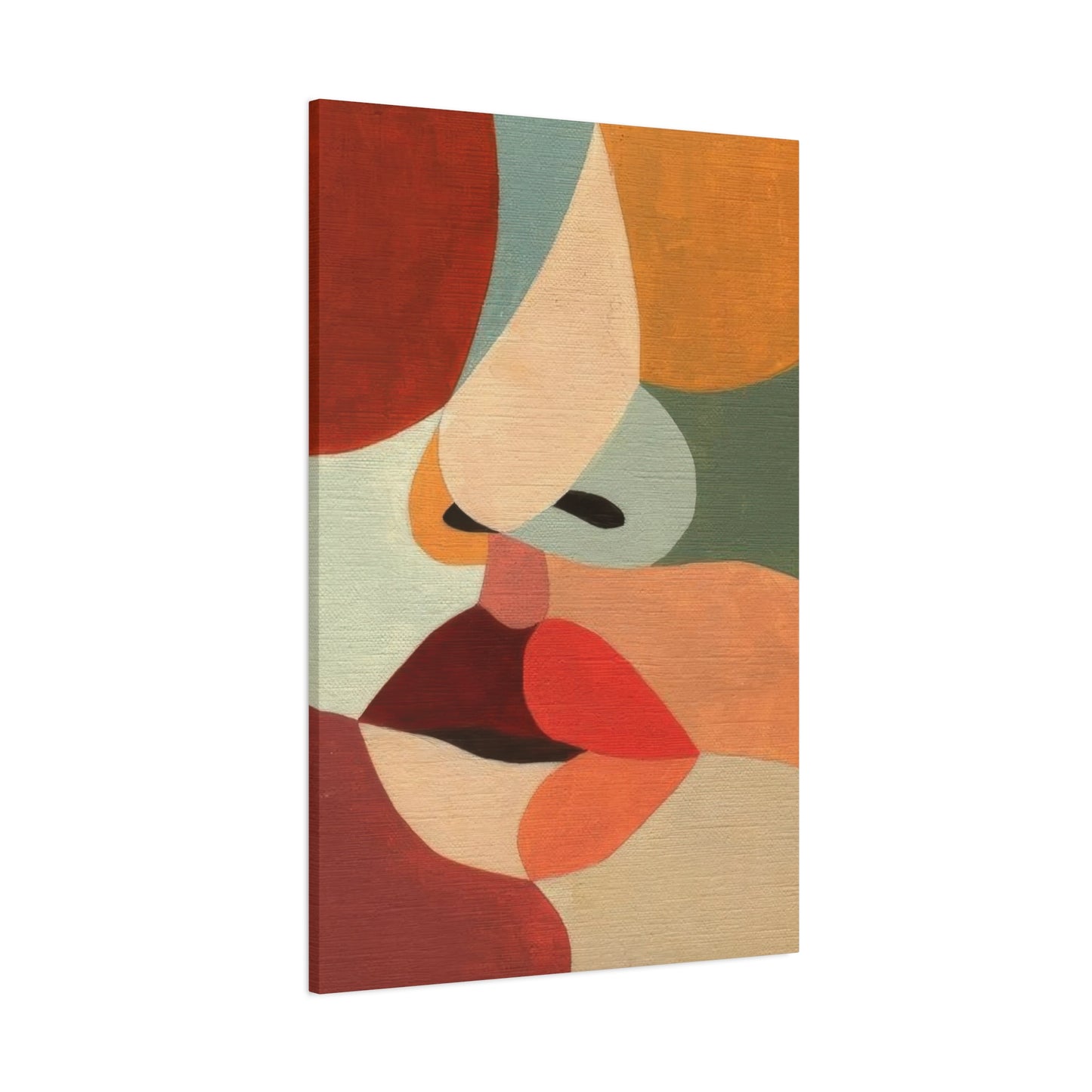Face Colorful Shapes Wall Art & Canvas Prints