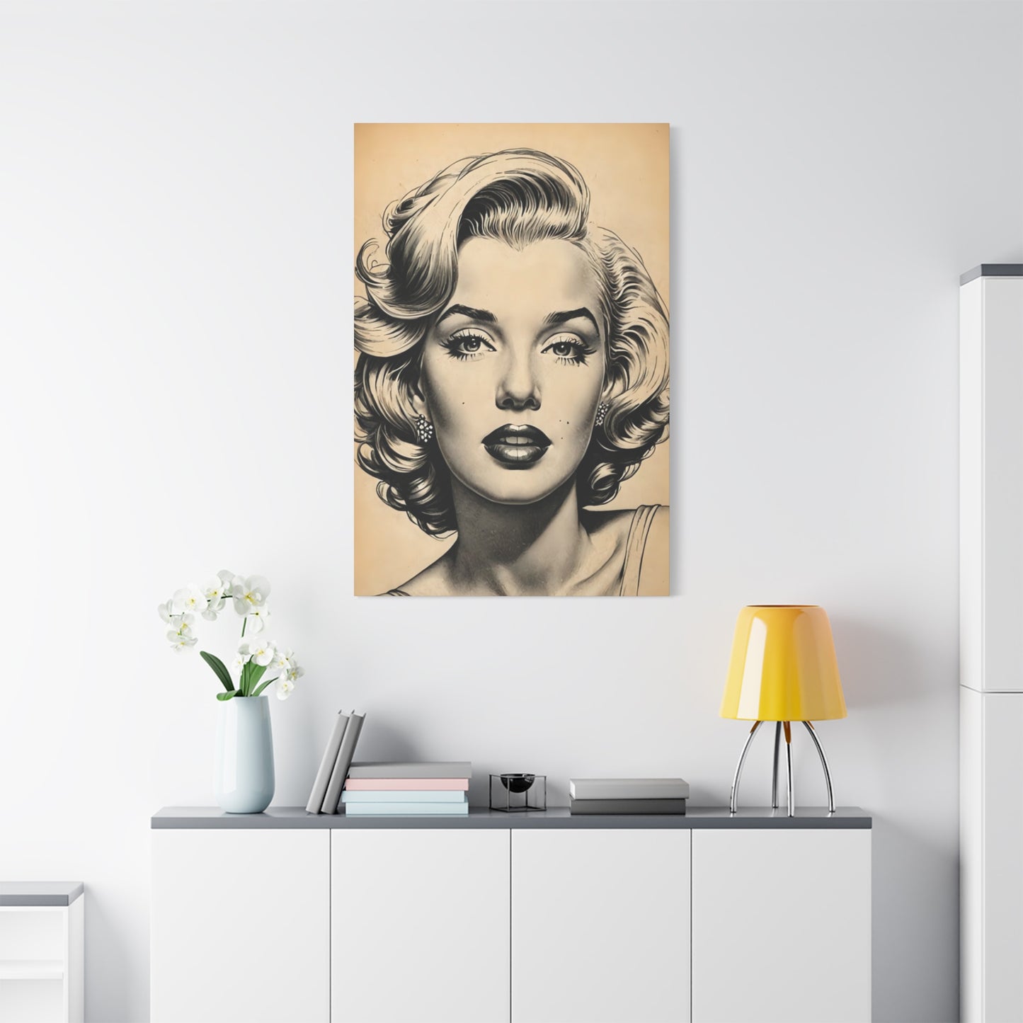 Beautiful Face Of Marilyn Monroe Wall Art & Canvas Prints