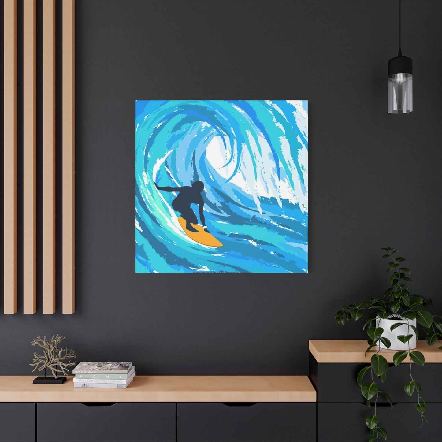 Abstract Surfing Waves Wall Art & Canvas Prints