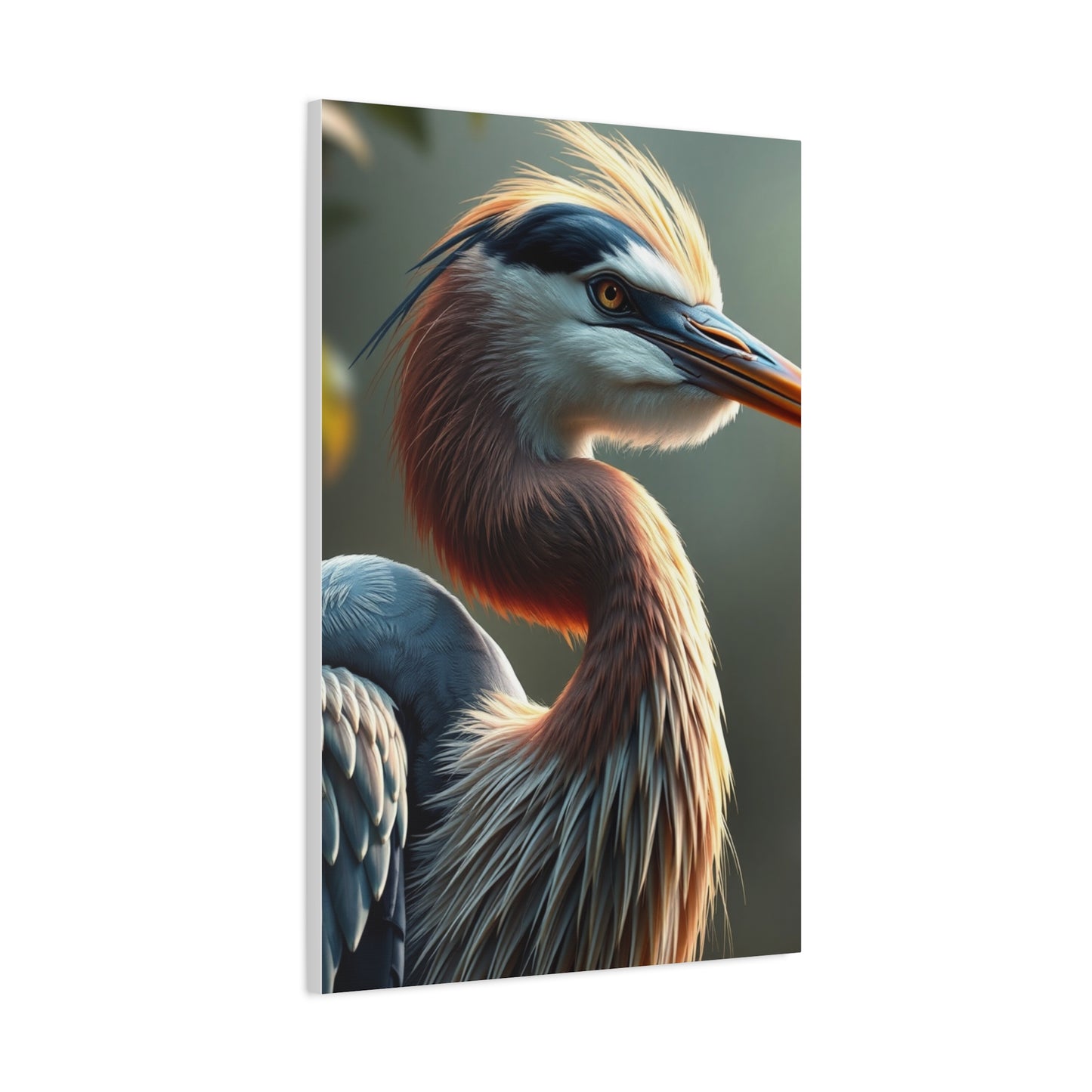 Gilded Heron Serenade wall art & canvas print